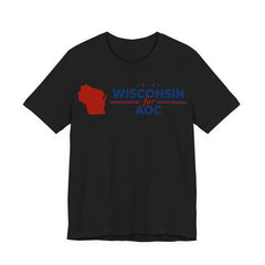 Wisconsin for AOC for President Campaign T-Shirt 2028