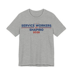 Service Workers for Josh Shapiro for President Campaign T-Shirt 2028