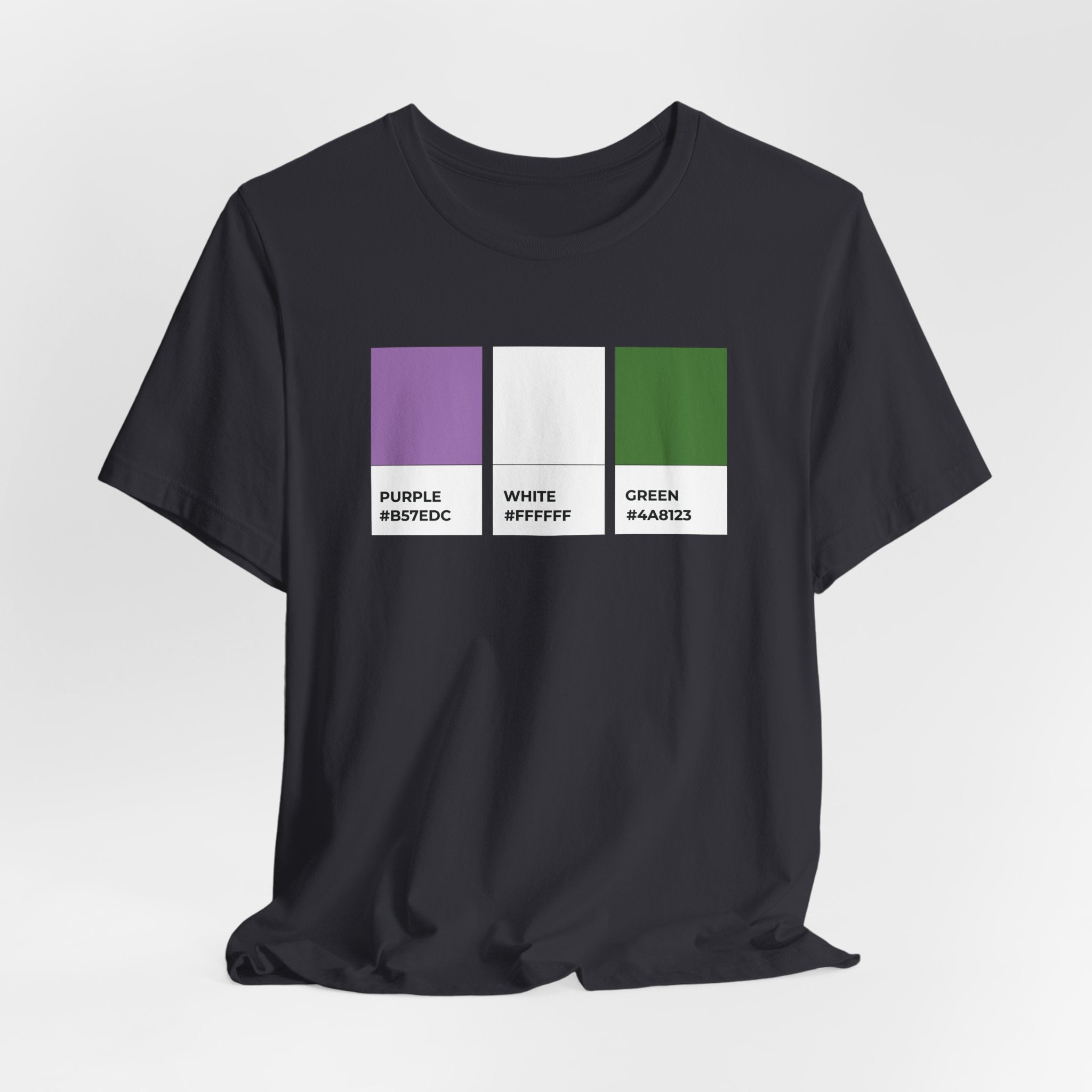 Funny Genderqueer Pride Flag Pantone Colors Unisex Jersey Short Sleeve T-Shirt