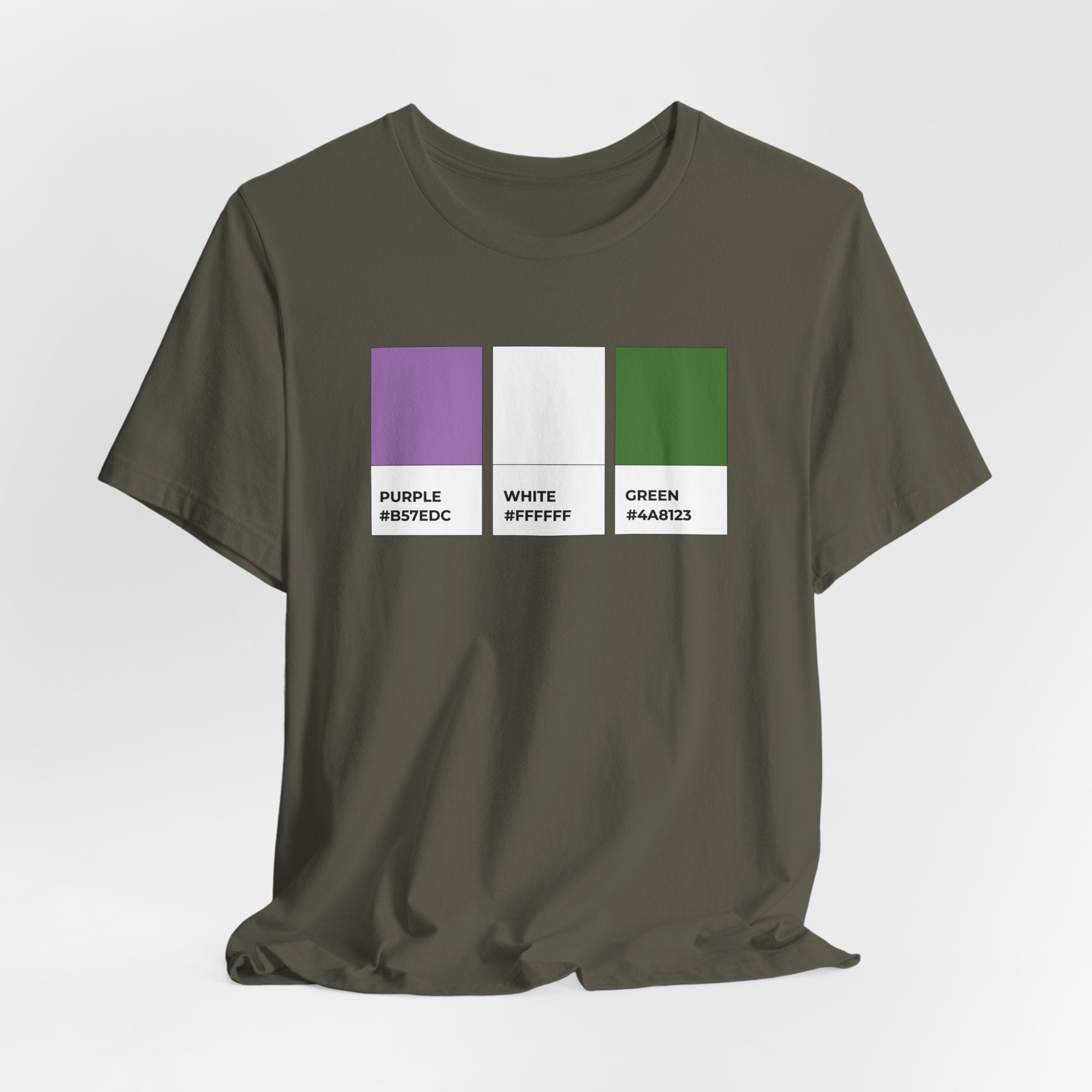 Funny Genderqueer Pride Flag Pantone Colors Unisex Jersey Short Sleeve T-Shirt