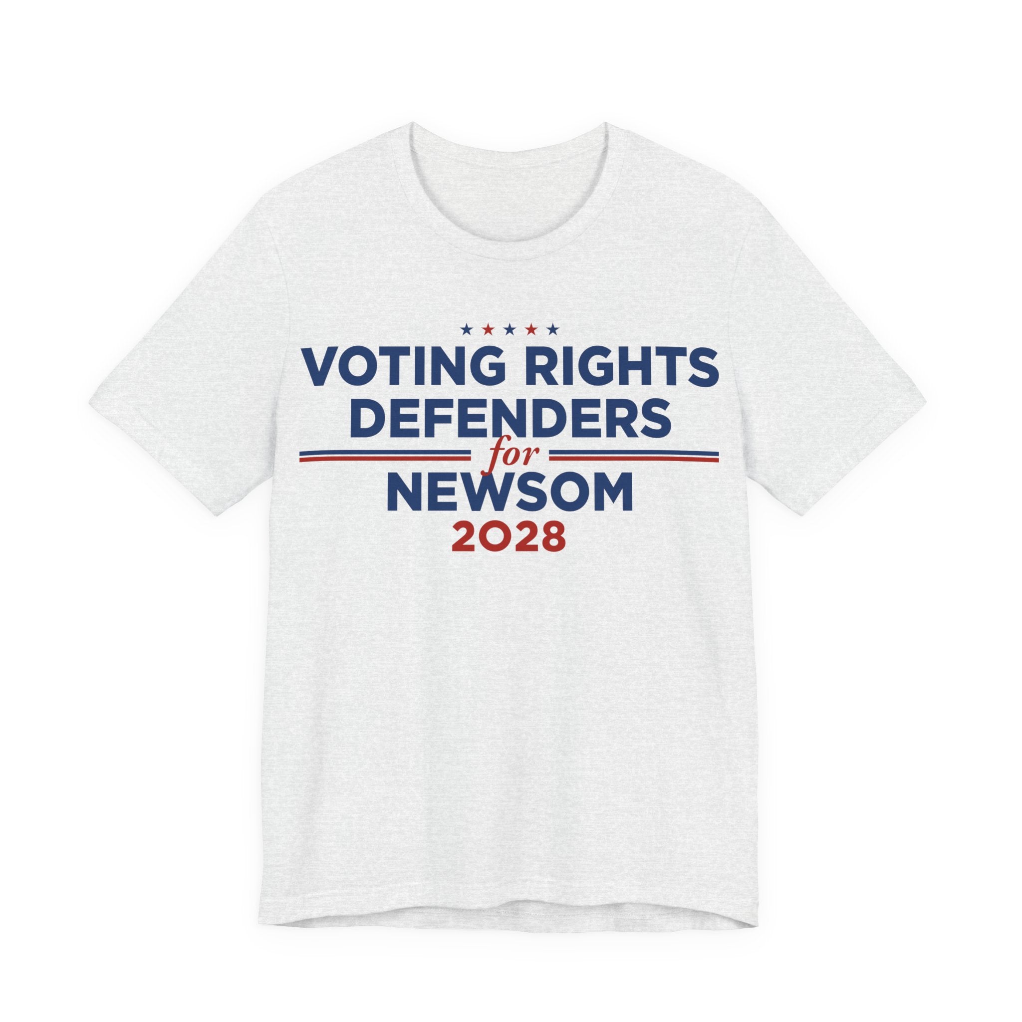 Voting Rights Defenders for Gavin Newsom for President Campaign T-Shirt 2028