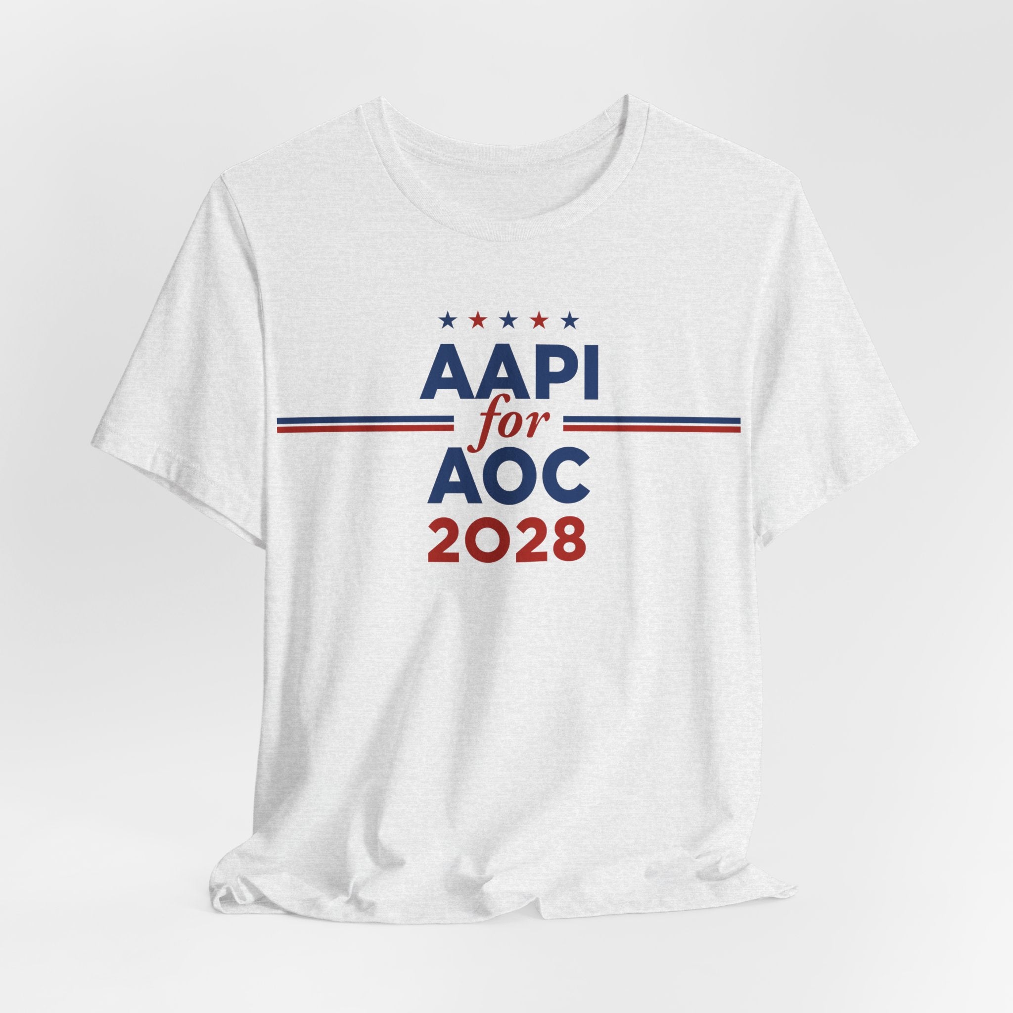 AAPI Asian American and Pacific Islander for AOC Campaign T-Shirt for President 2028