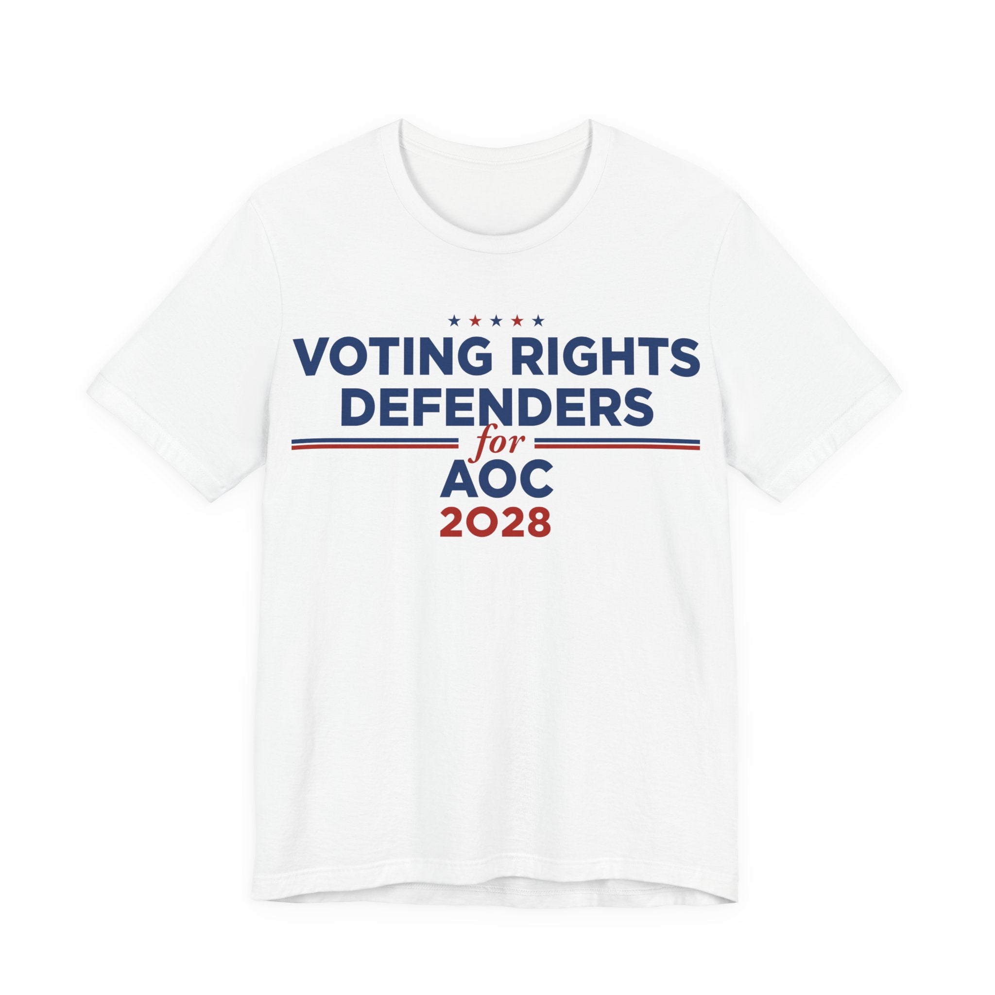 Voting Right Defenders for AOC for President Campaign T-Shirt 2028