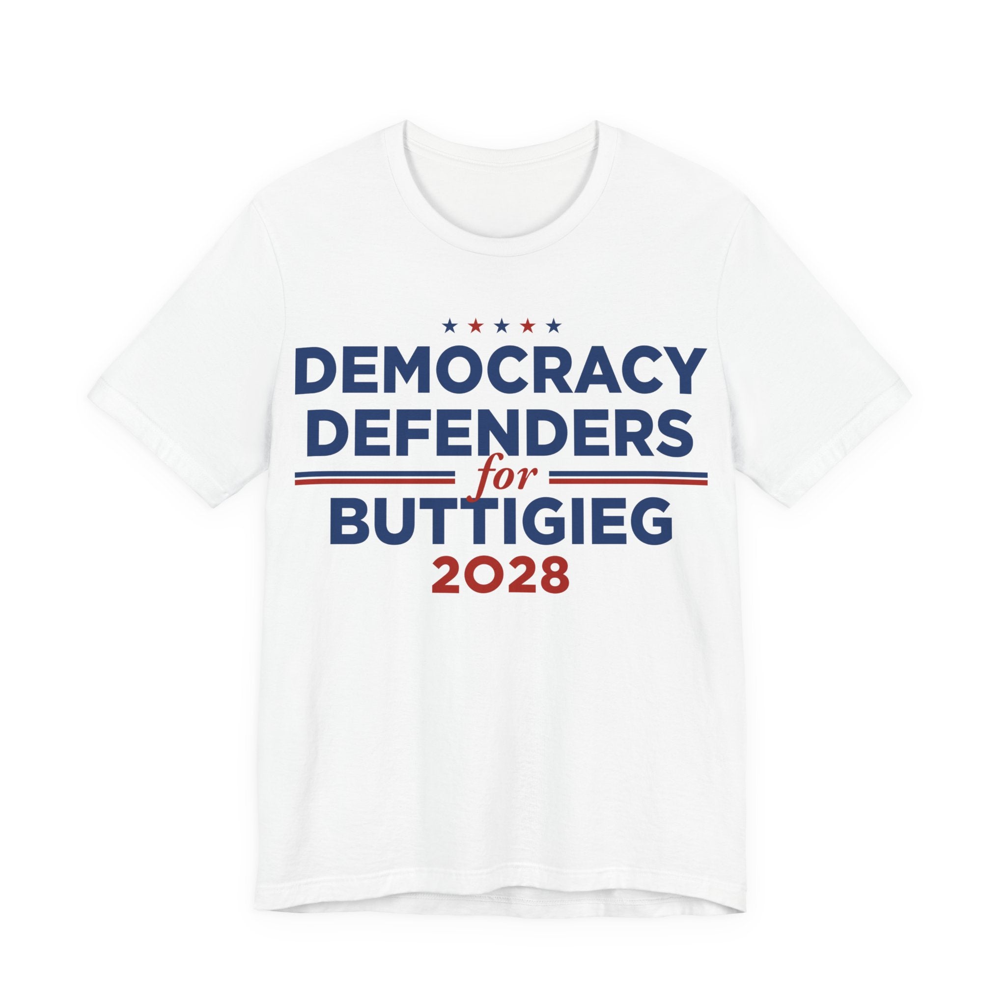 Democracy Defenders for Pete Buttigieg for President Campaign T-Shirt 2028