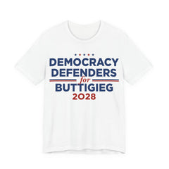 Democracy Defenders for Pete Buttigieg for President Campaign T-Shirt 2028