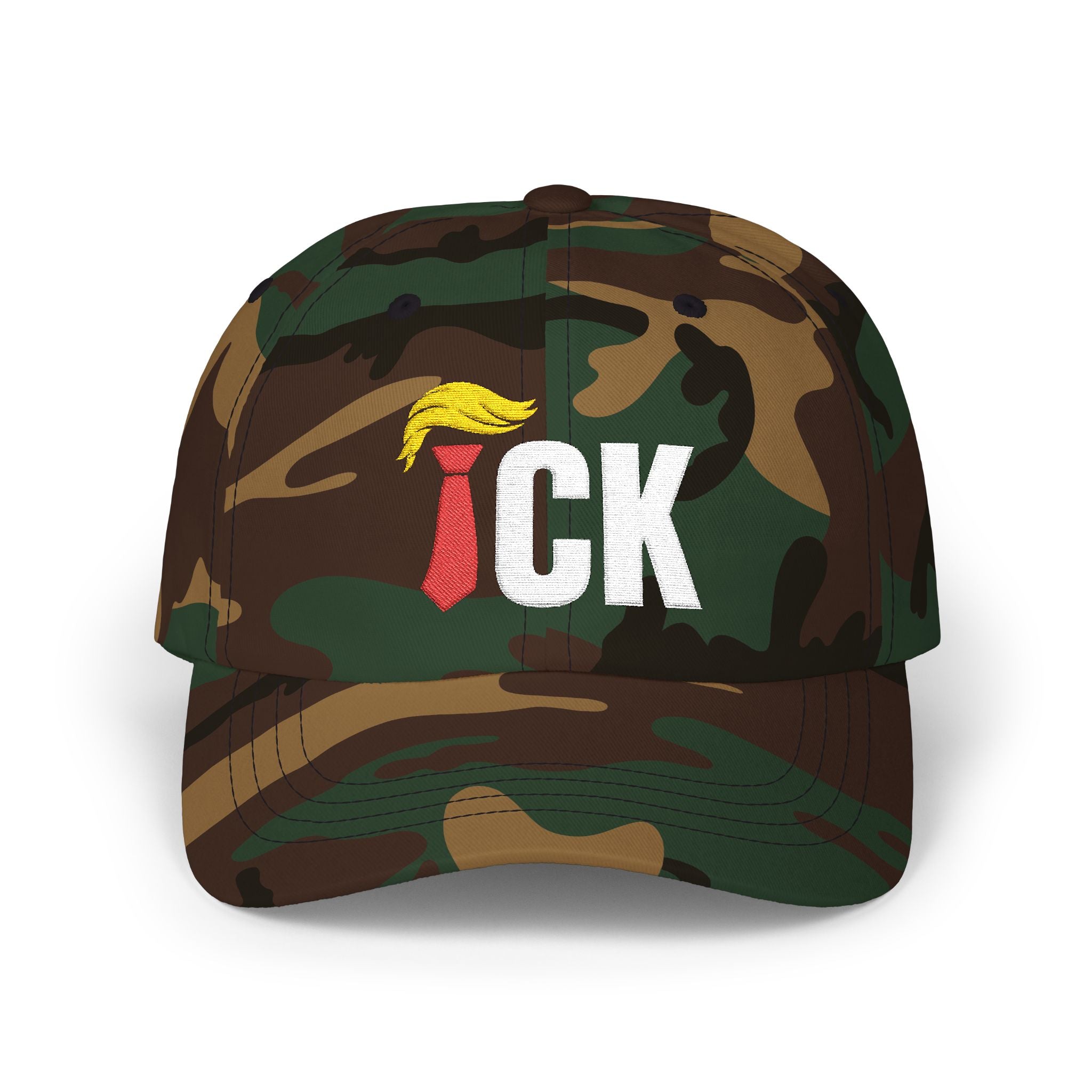 ICK Embroidered Classic Dad Cap — Funny Anti-Trump Political Statement Baseball Cap