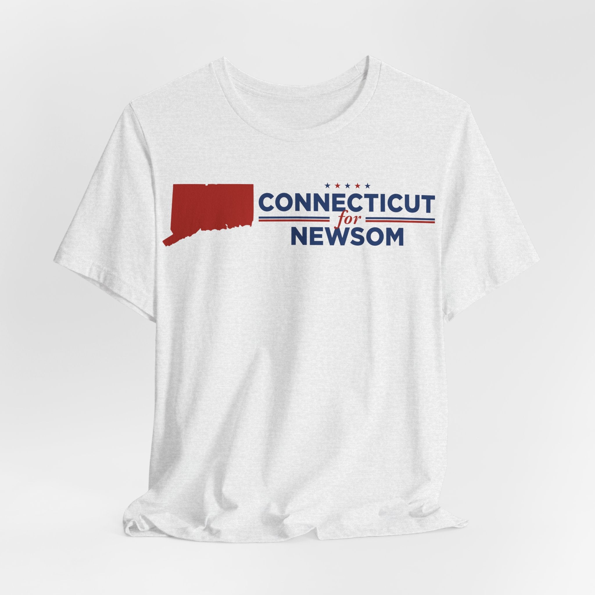 Connecticut for Gavin Newsom for President Campaign T-Shirt 2028