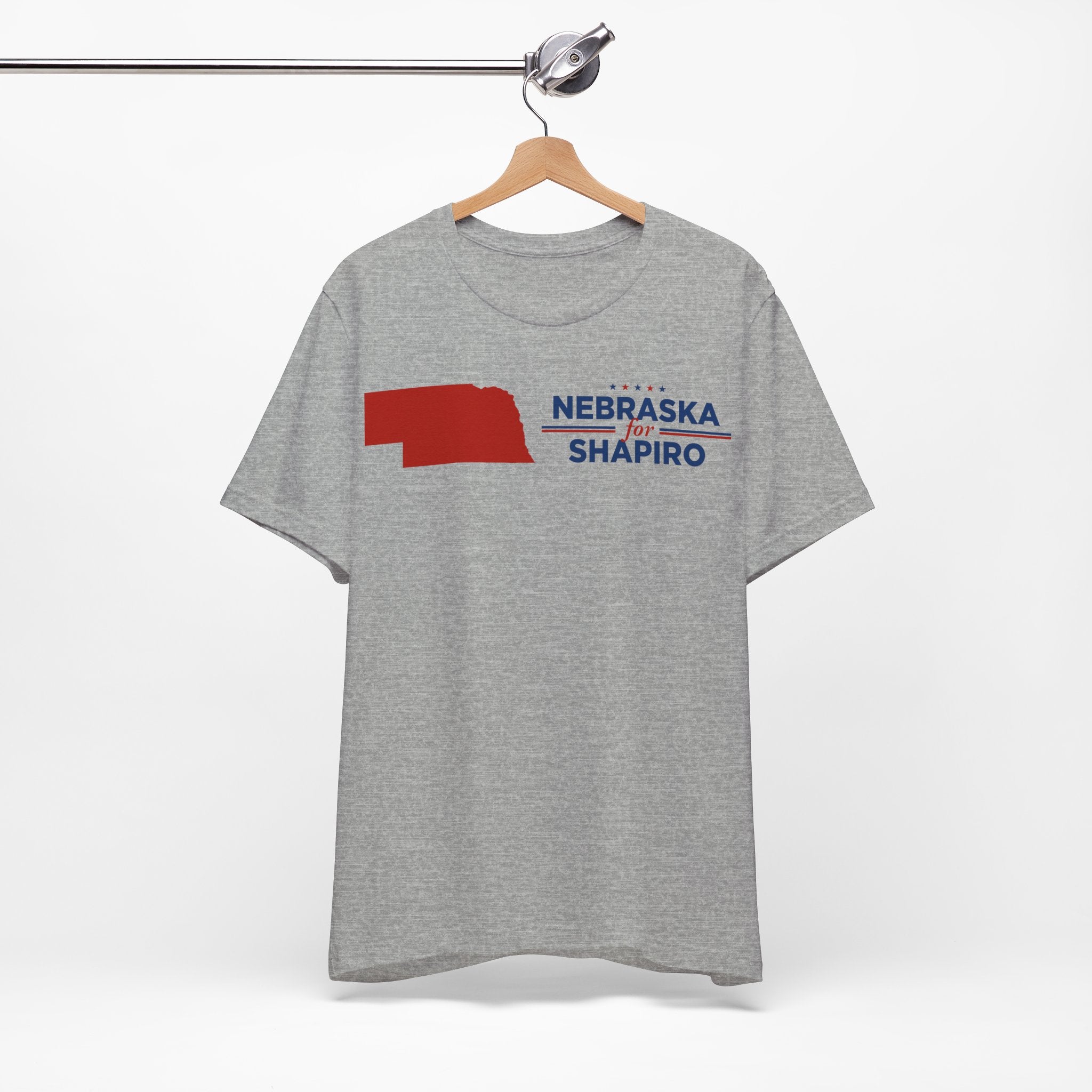 Nebraska for Josh Shapiro for President Campaign T-Shirt 2028