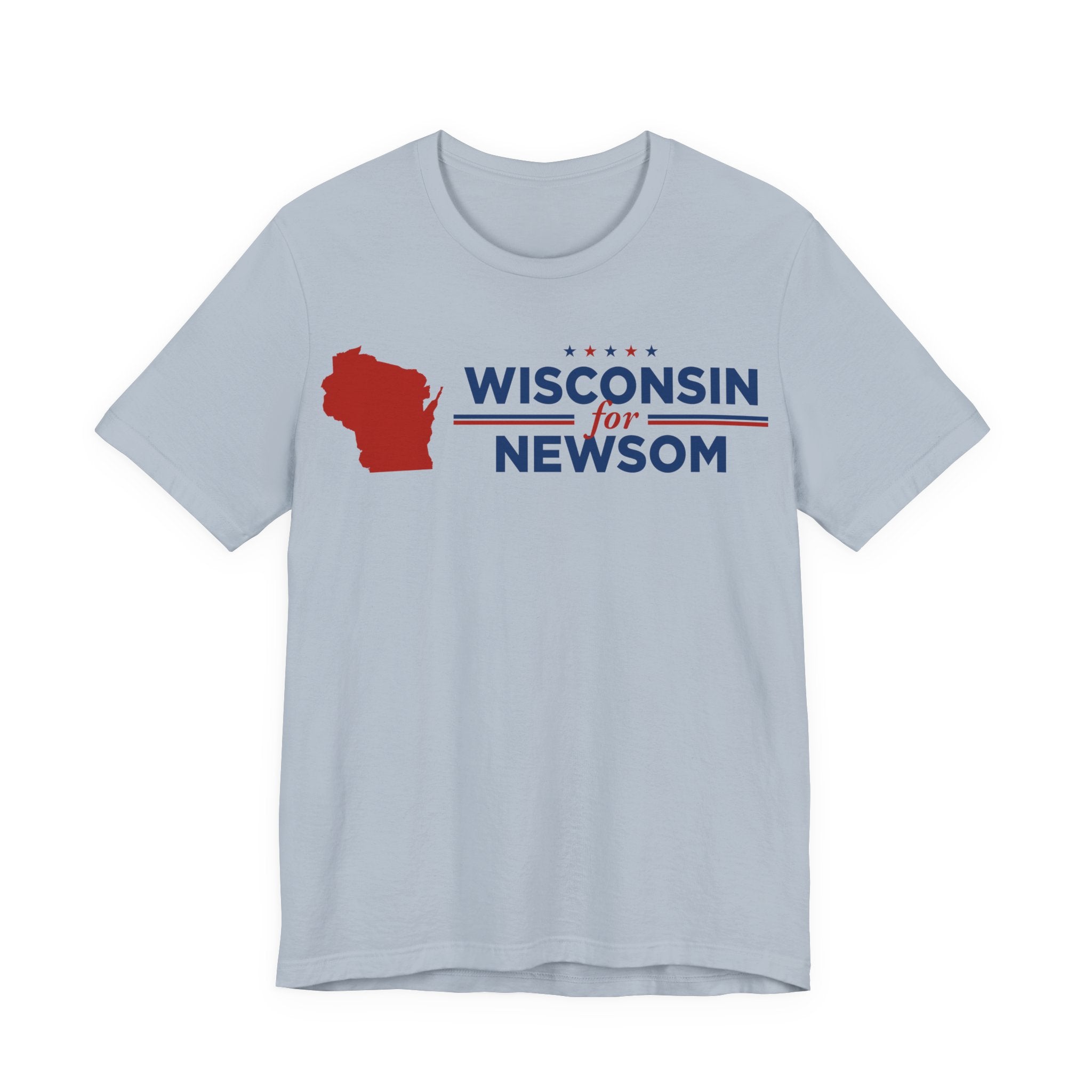 Wisconsin for Gavin Newsom for President Campaign T-Shirt 2028