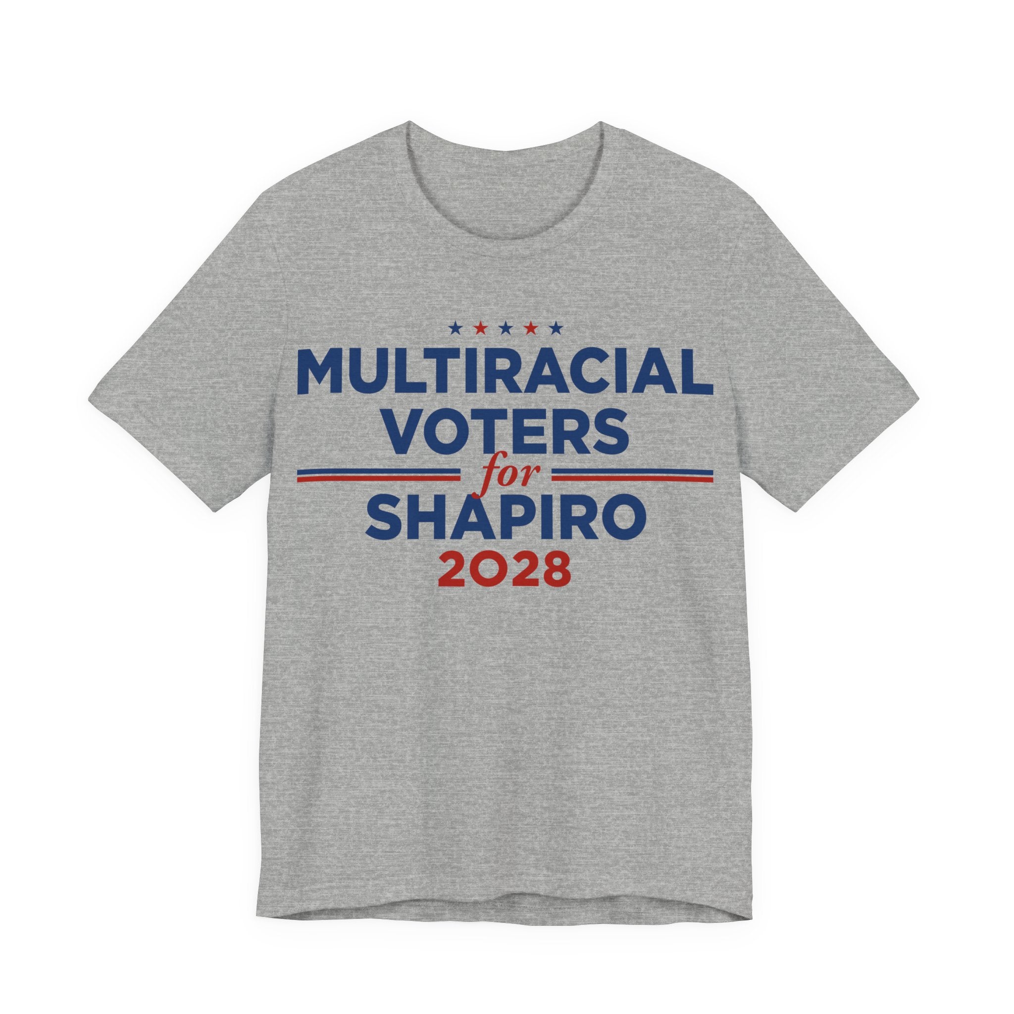 Multiracial Voters for Josh Shapiro for President Campaign T-Shirt 2028