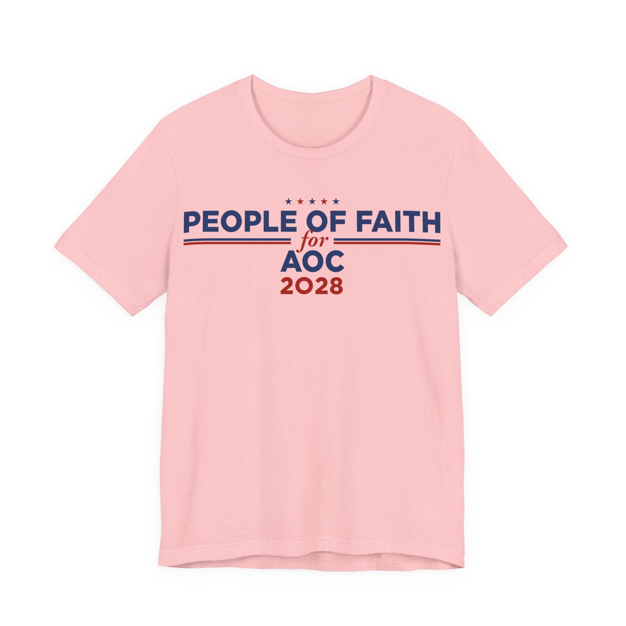 People of Faith for AOC for President Campaign T-Shirt 2028