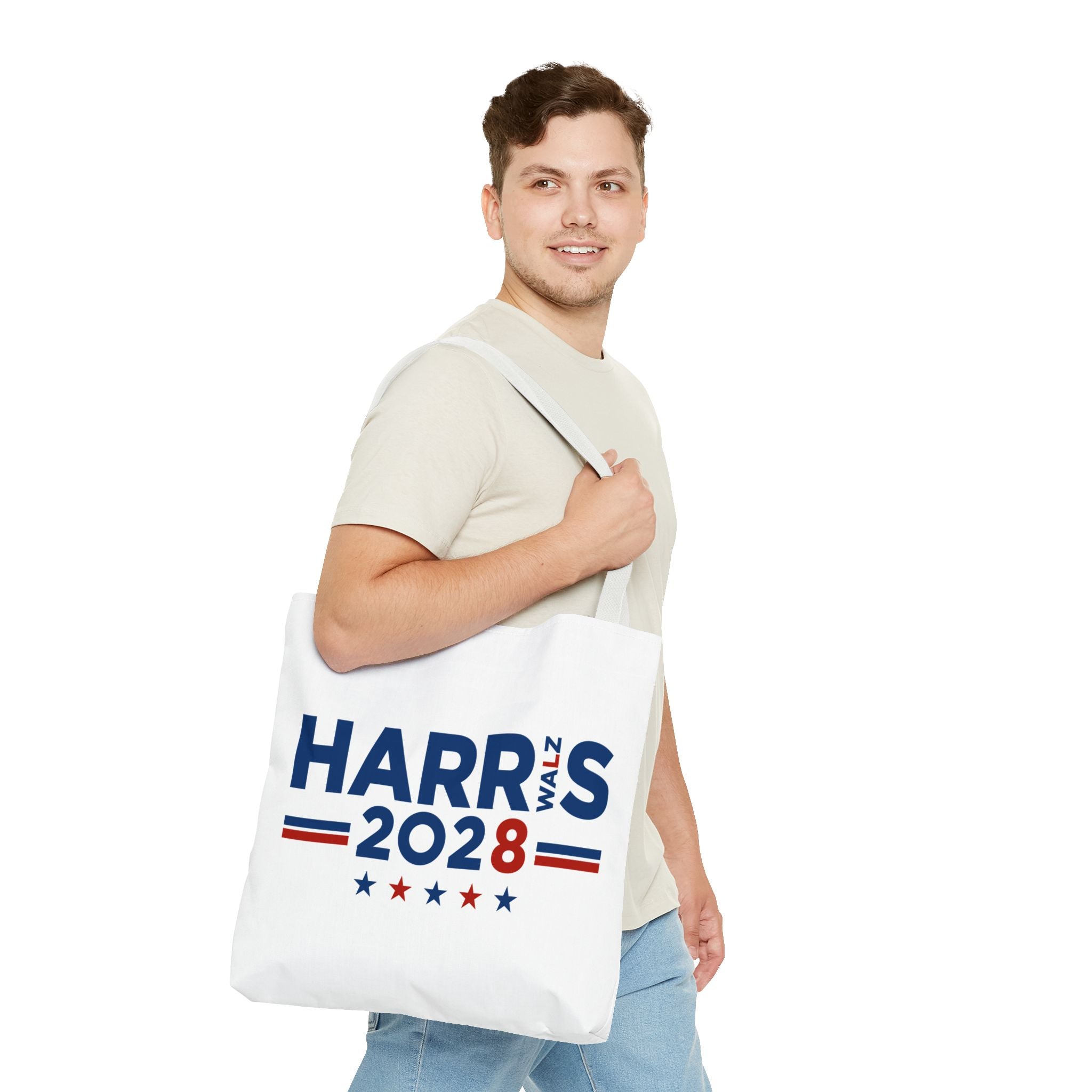 Kamala Harris Tim Walz 2028 Campaign Tote Bag – Political Election Support Grocery/Everyday Tote