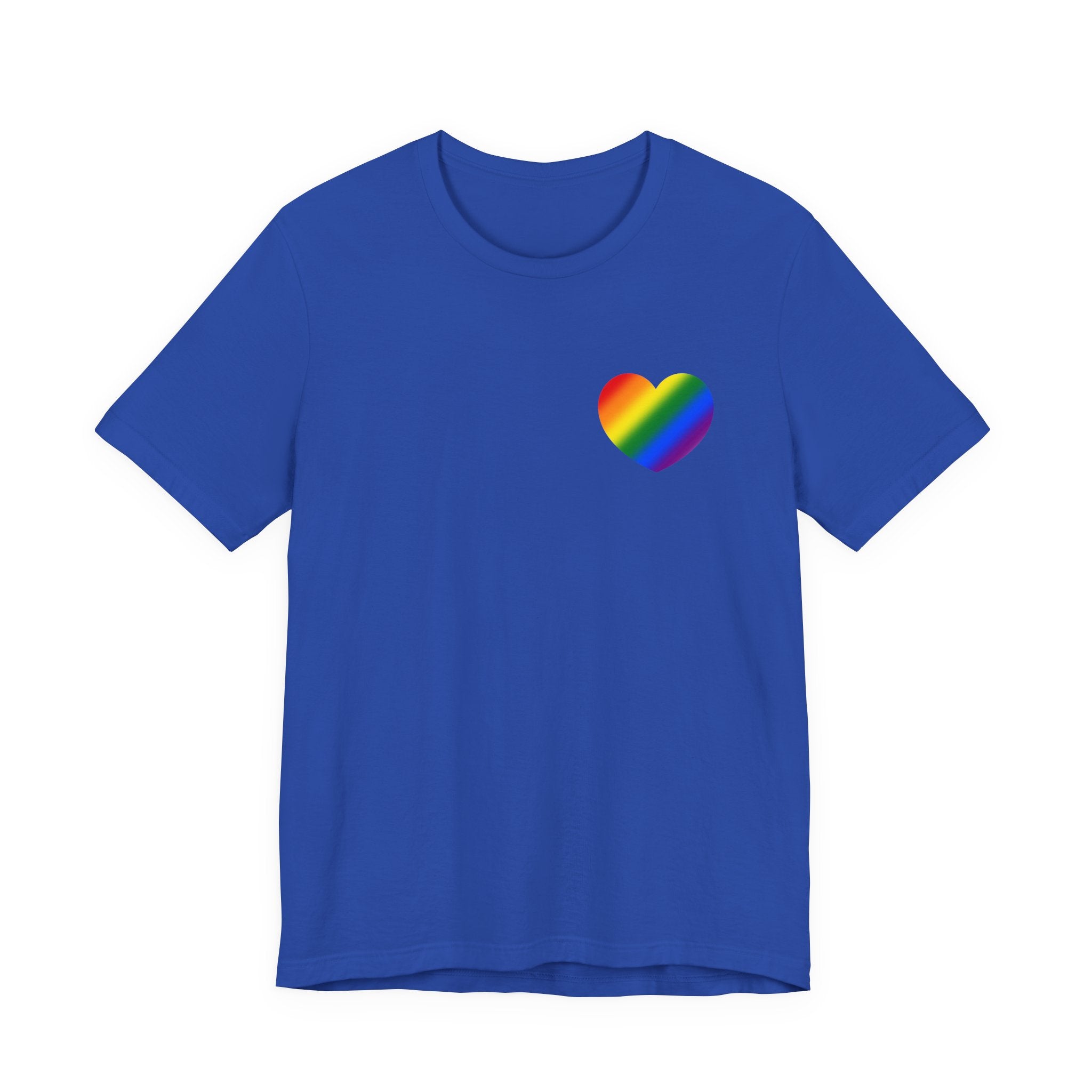 Rainbow Heart T-Shirt – Minimalist LGBTQ Pride Tee