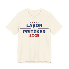 Labor for J.B. Pritzker for President Campaign T-Shirt 2028