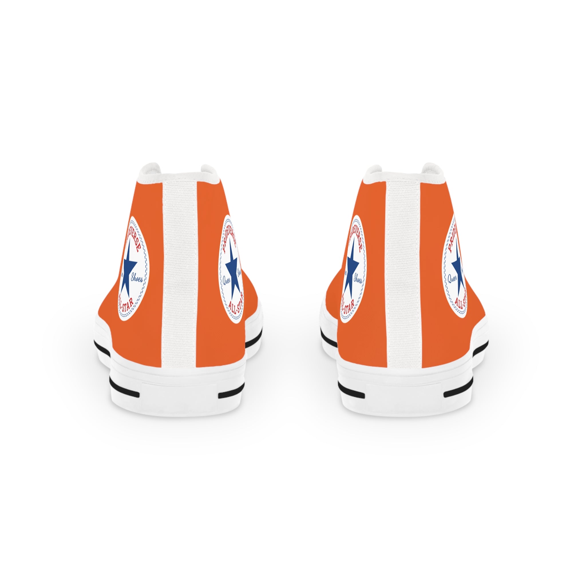 Orange Prideverse Men's High Top Sneakers