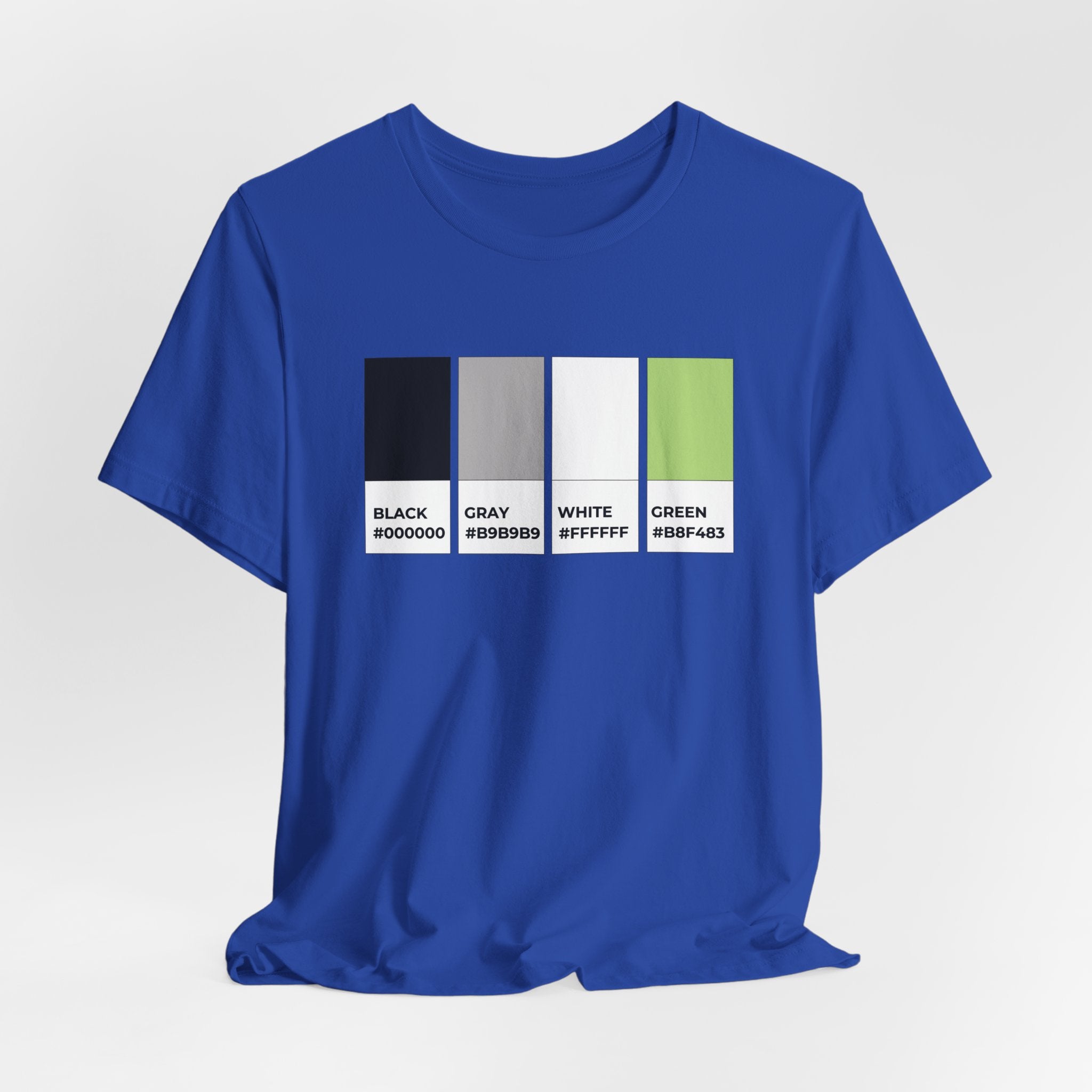 Funny Agender Pride Flag Pantone Colors Unisex Jersey Short Sleeve T-Shirt