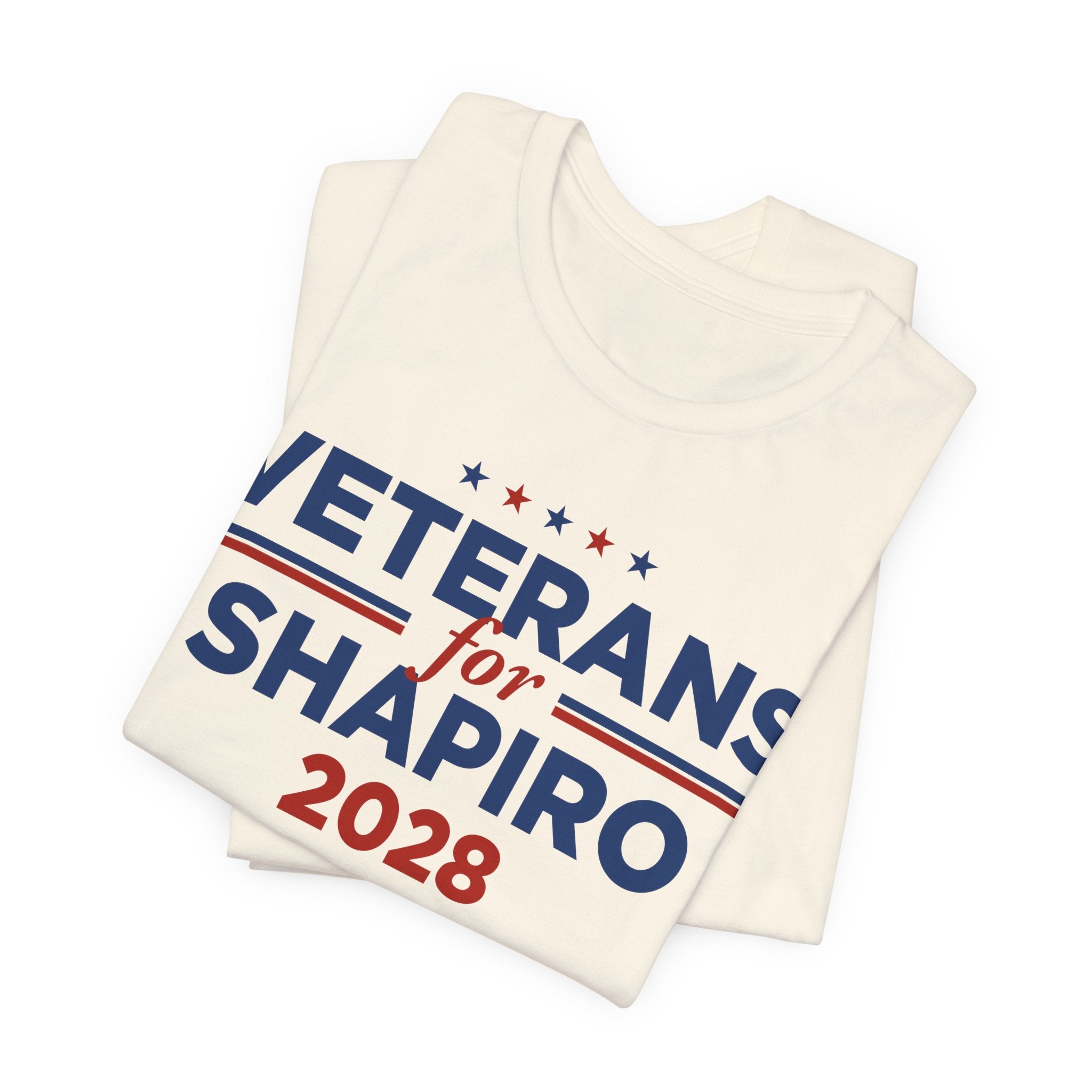Veterans for Josh Shapiro for President Campaign T-Shirt 2028