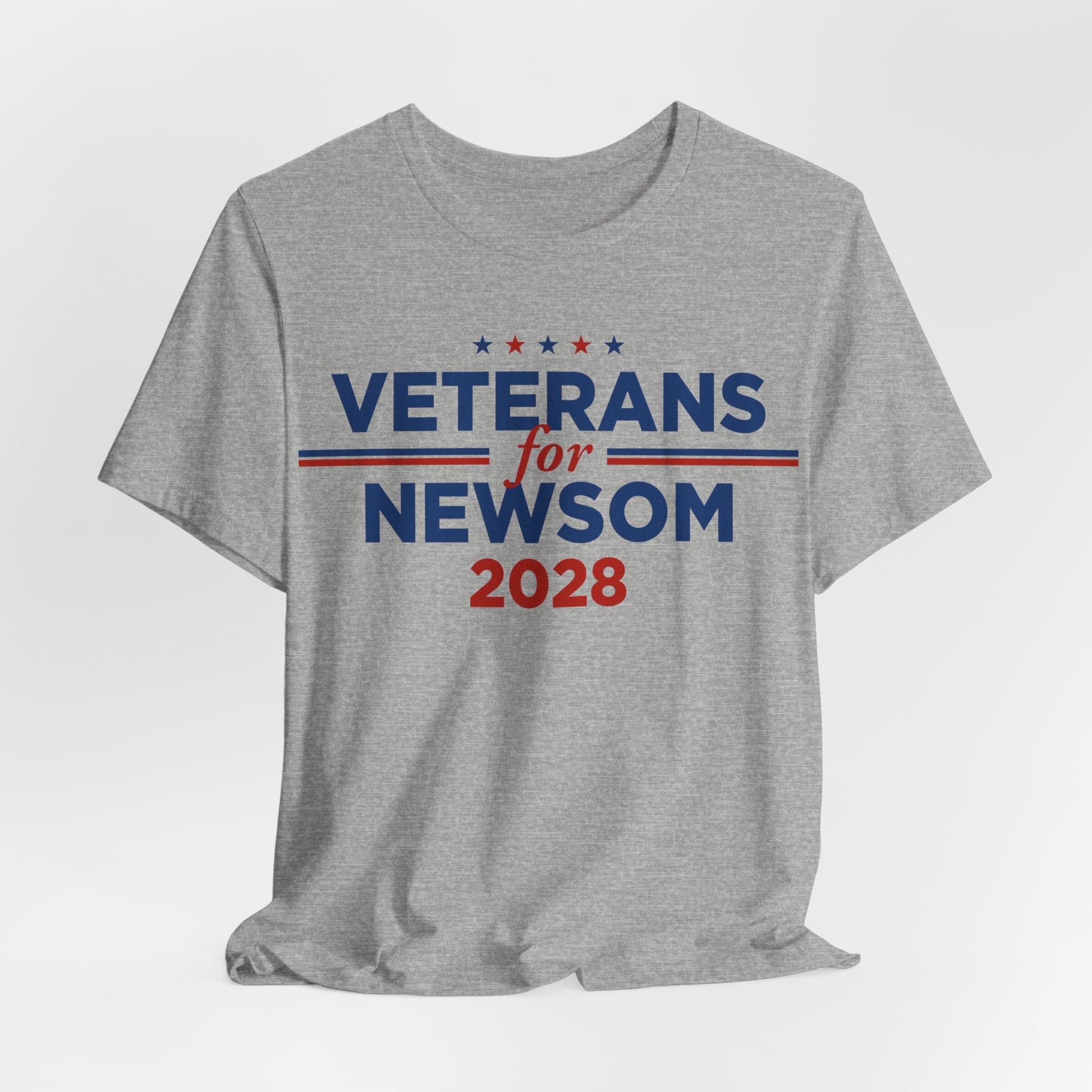 Veterans for Gavin Newsom for President Campaign T-Shirt 2028