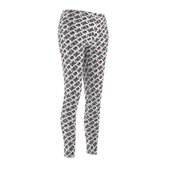 She/Her Pride Pattern Leggings | All-Over Print Pronoun Leggings