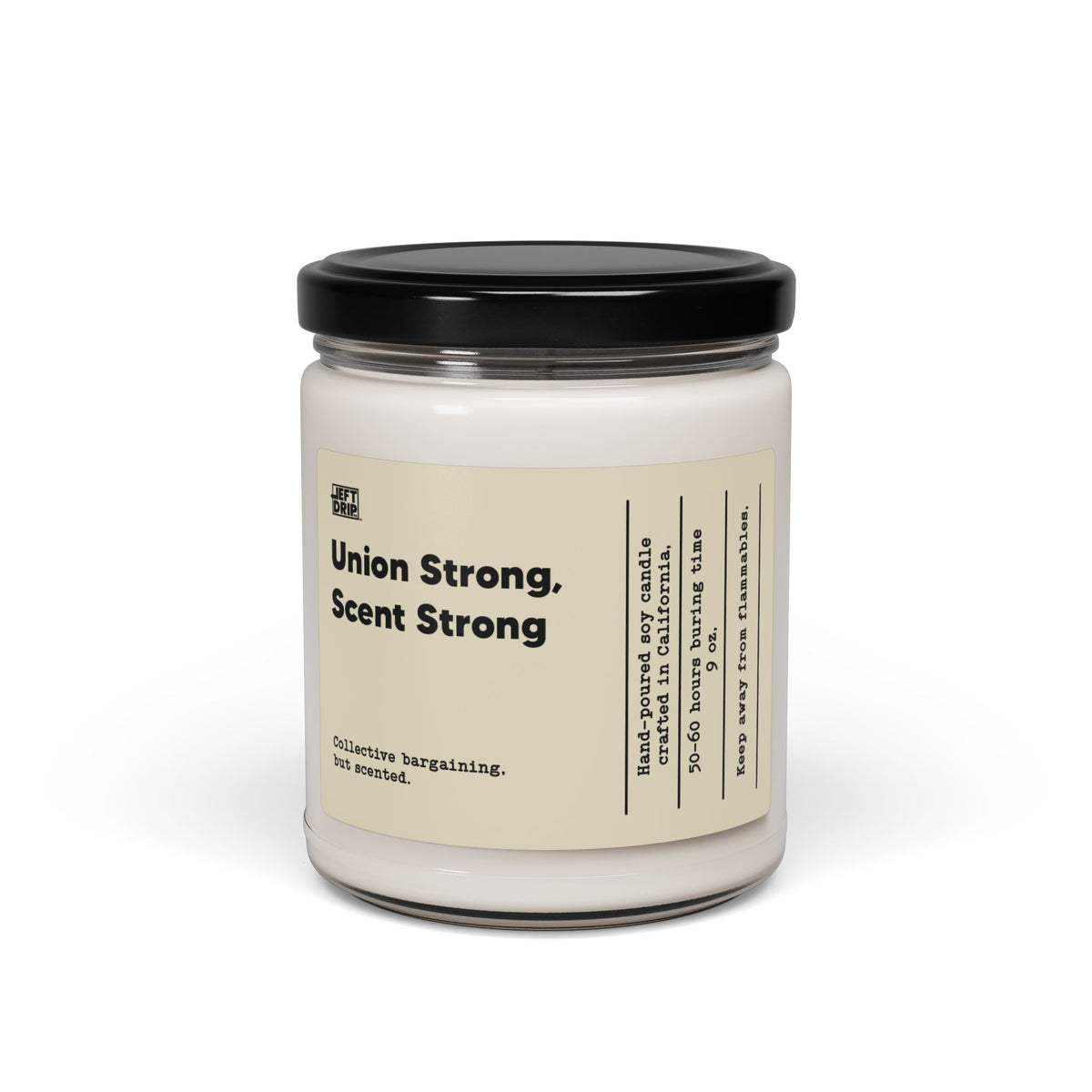 Union Strong, Scent Strong – Hand-Poured Soy Candle (9 oz)