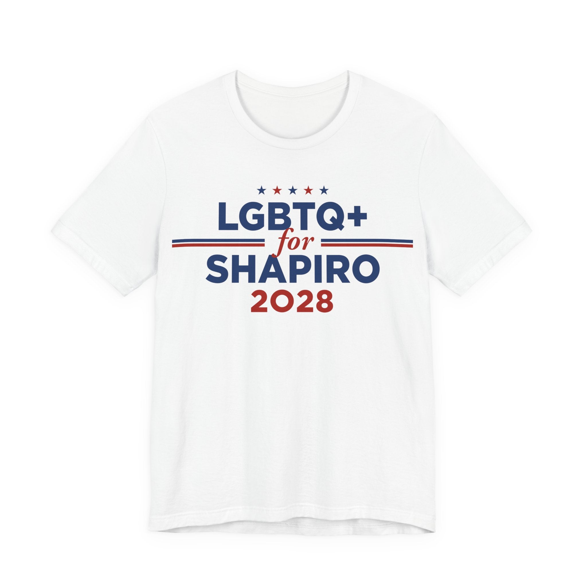 LGBTQ+ for Josh Shapiro for President Campaign T-Shirt 2028