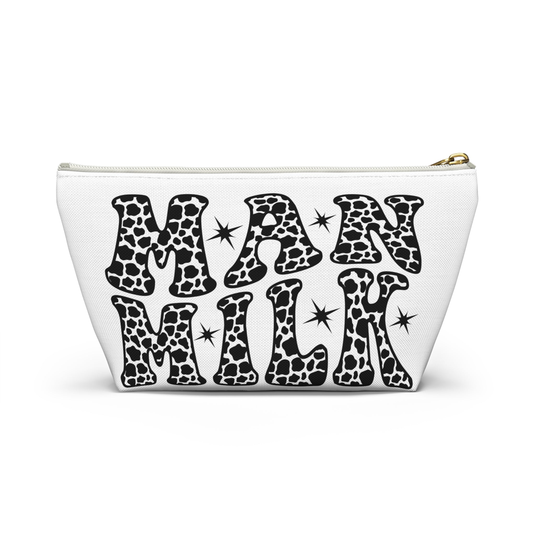 Funny Man Milk Testosterone Storage Bag with T-Bottom - FTM Transition Medication Pouch - Gender Affirming Transgender Gift - Travel or Pride Parade Meds Pouch