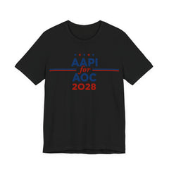 AAPI Asian American and Pacific Islander for AOC Campaign T-Shirt for President 2028
