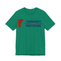 Vermont for J.B. Pritzker for President Campaign T-Shirt 2028