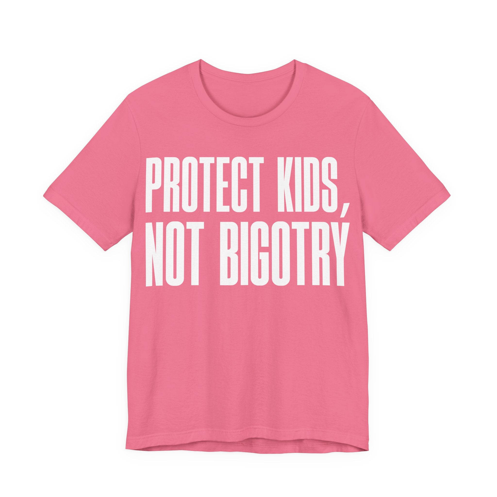 Protect Kids, Not Bigotry T-Shirt | LGBTQ+ Ally Protest Tee | Human Rights Graphic Shirt