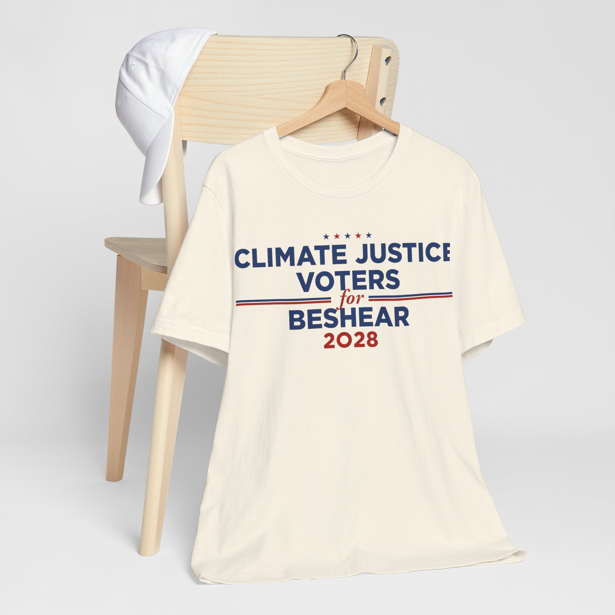 Climate Justice Voters for Beshear 2028 T-Shirt | Bella+Canvas 3001 Political Graphic Tee