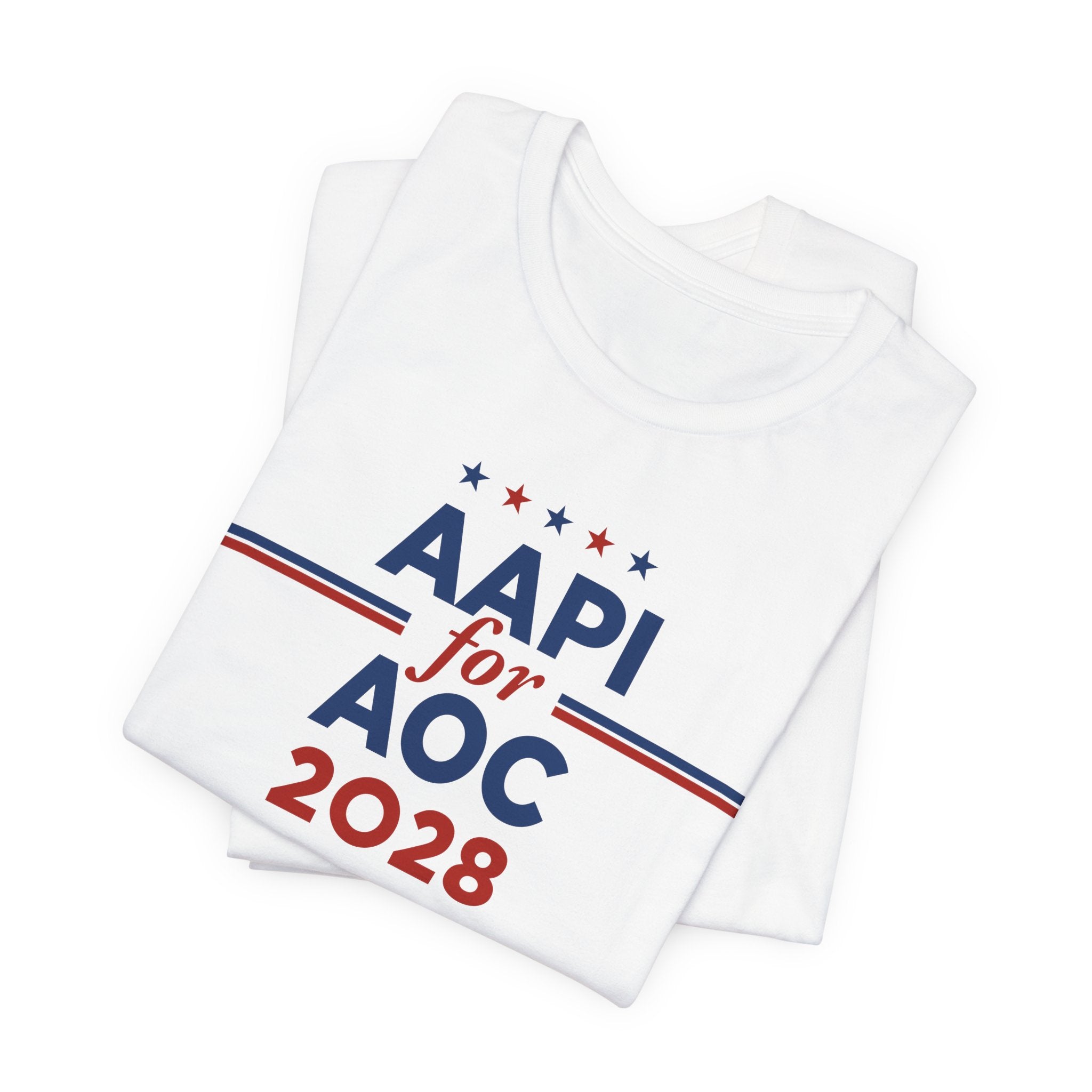 AAPI Asian American and Pacific Islander for AOC Campaign T-Shirt for President 2028