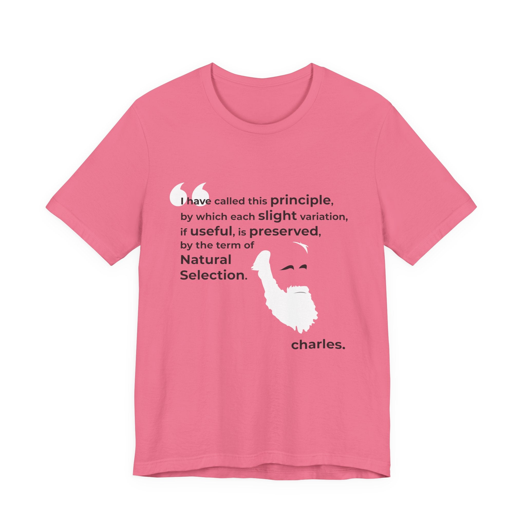 Charles Darwin Natural Selection Unisex Jersey Short Sleeve T-Shirt - Science Enthusiast