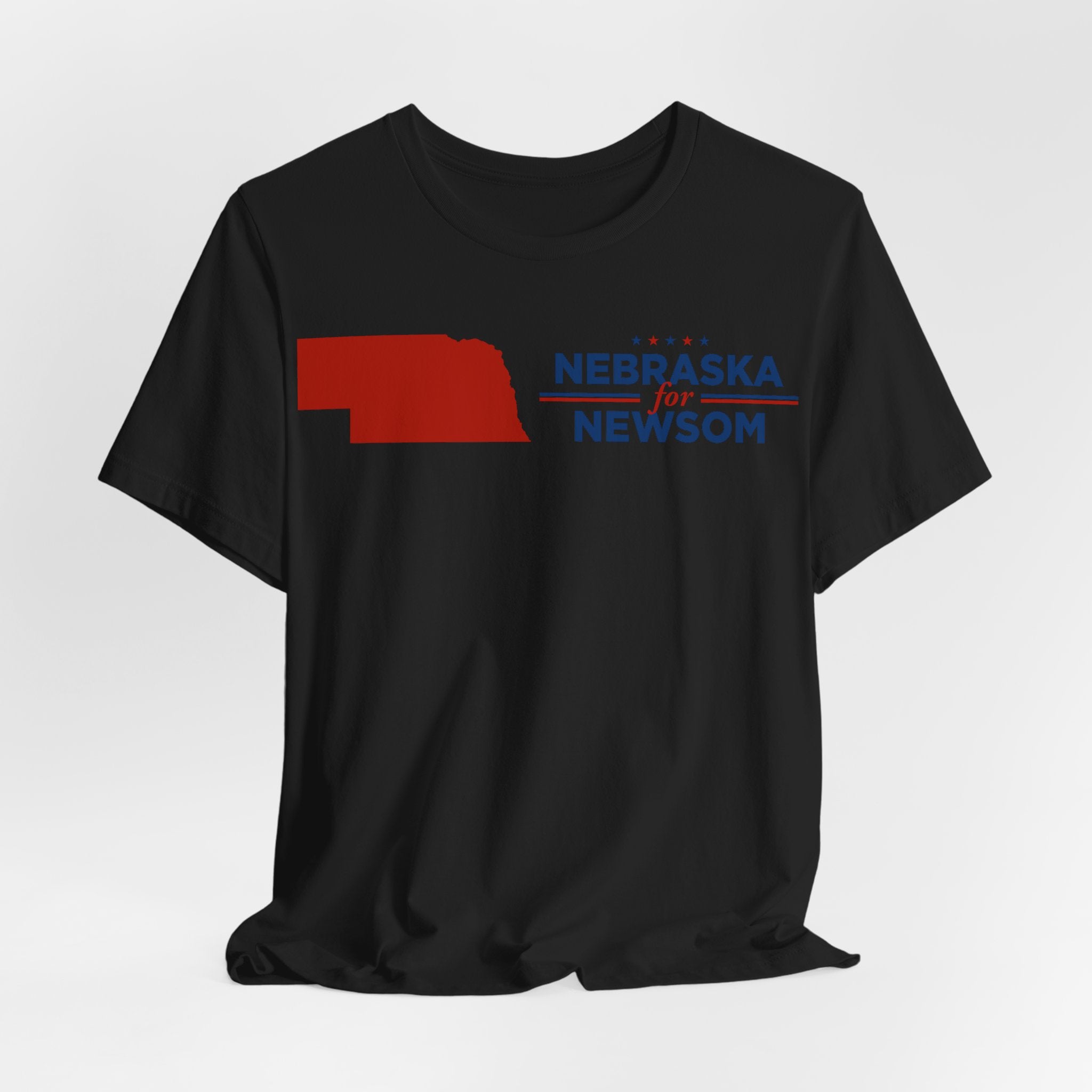 Nebraska for Gavin Newsom for President Campaign T-Shirt 2028