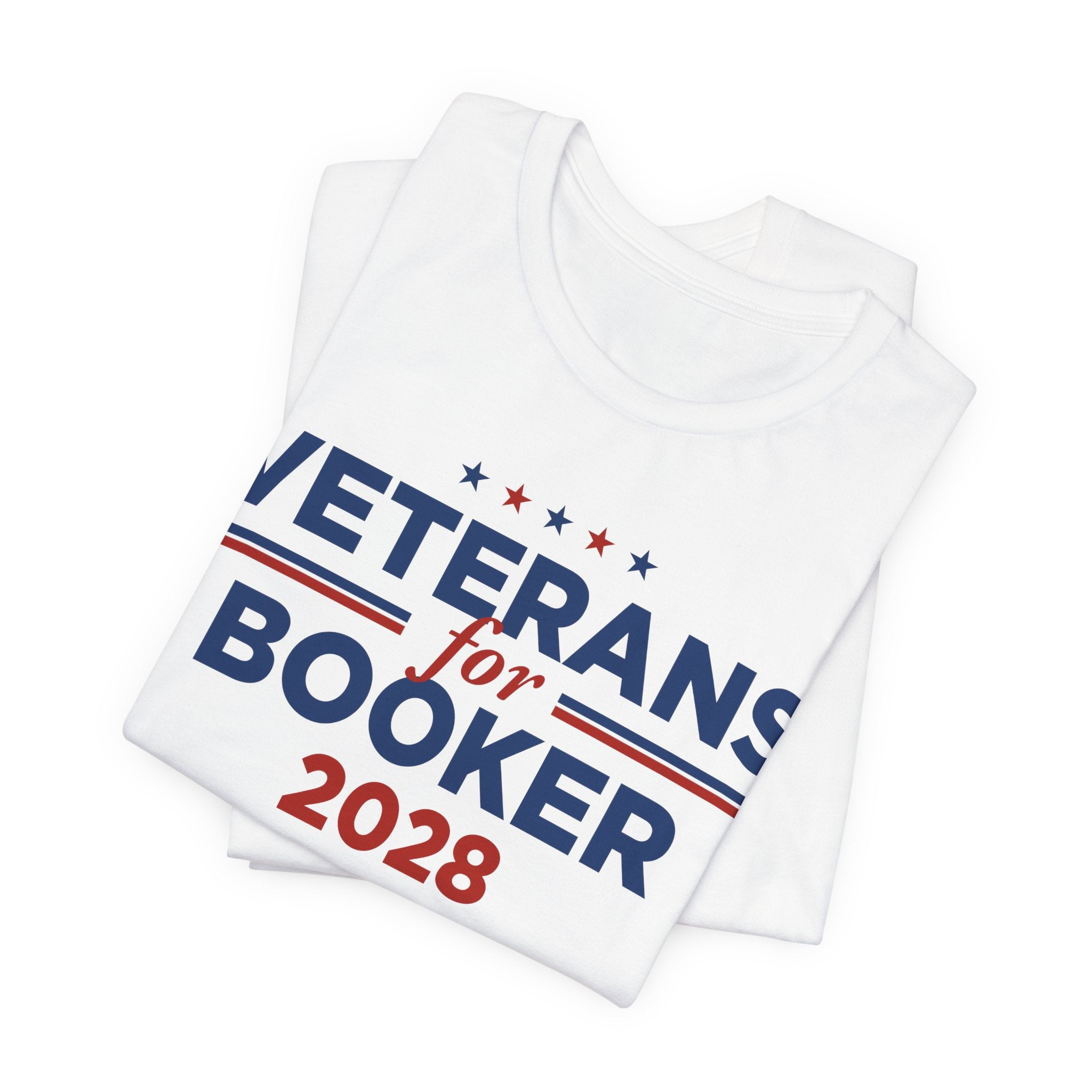 Veterans for Cory Booker for President Campaign T-Shirt 2028
