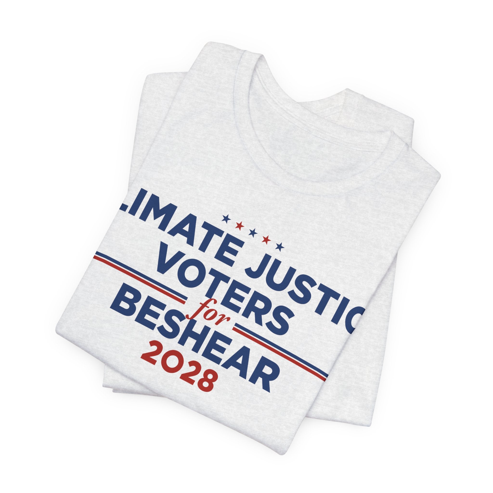 Climate Justice Voters for Beshear 2028 T-Shirt | Bella+Canvas 3001 Political Graphic Tee