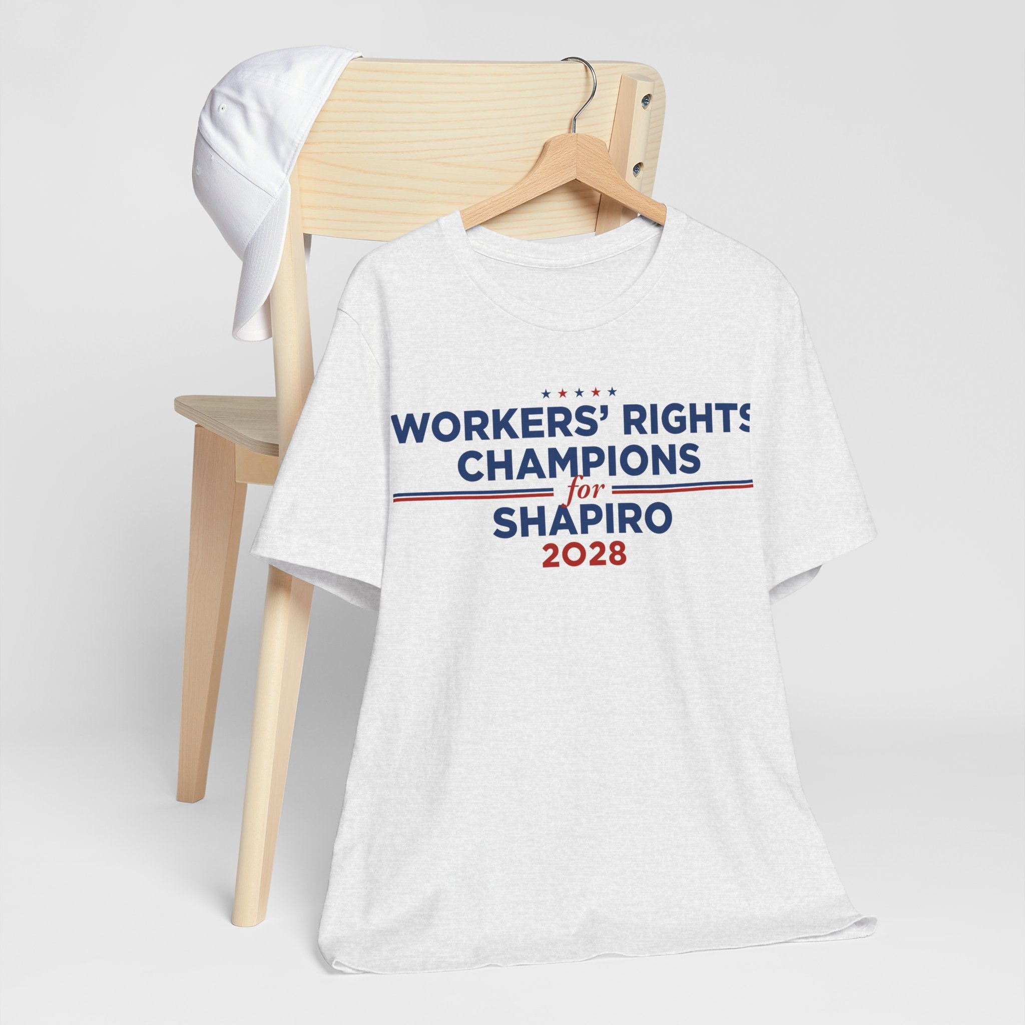Worker' Rights Champions for Josh Shapiro for President Campaign T-Shirt 2028