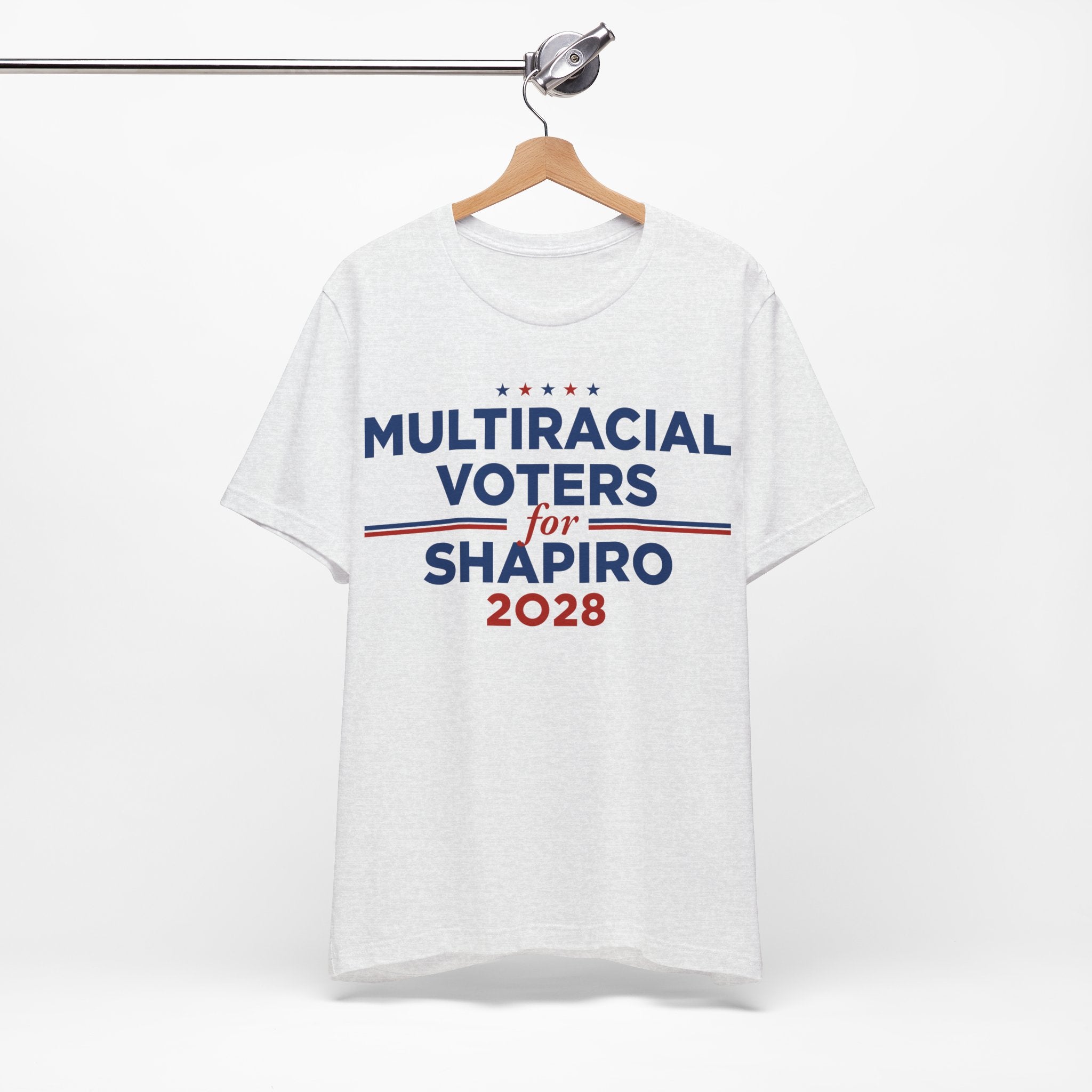 Multiracial Voters for Josh Shapiro for President Campaign T-Shirt 2028