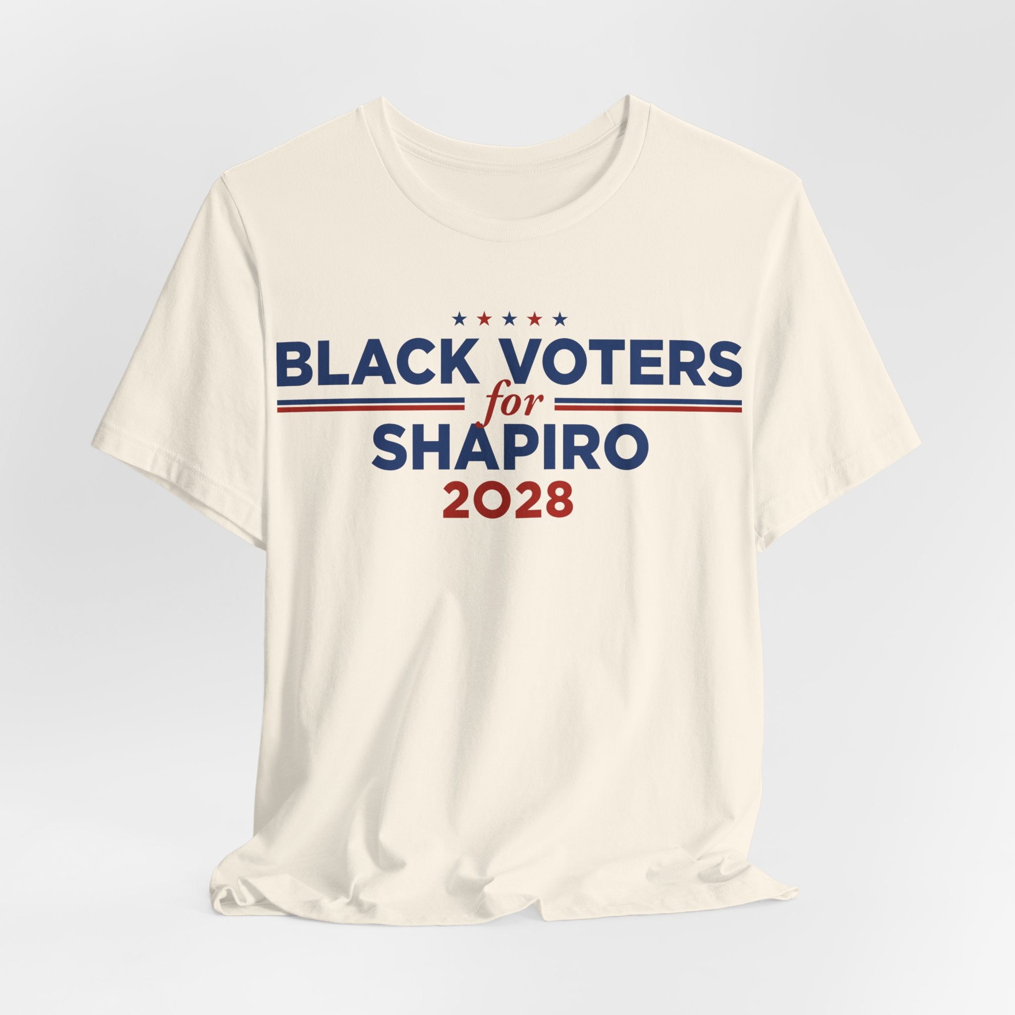 Black Voters for Josh Shapiro Campaign T-Shirt for President 2028