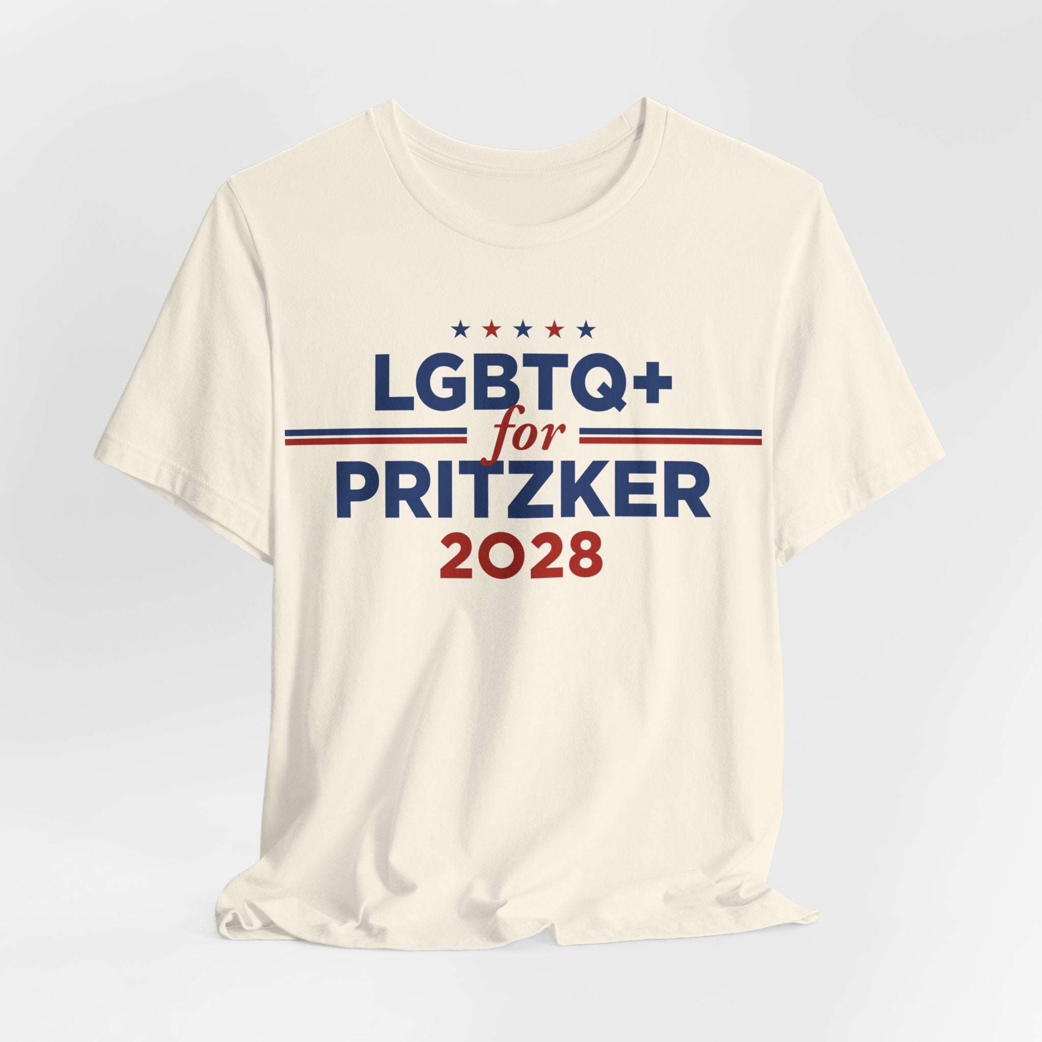 LGBTQ+ for J.B. Pritzker for President Campaign T-Shirt 2028