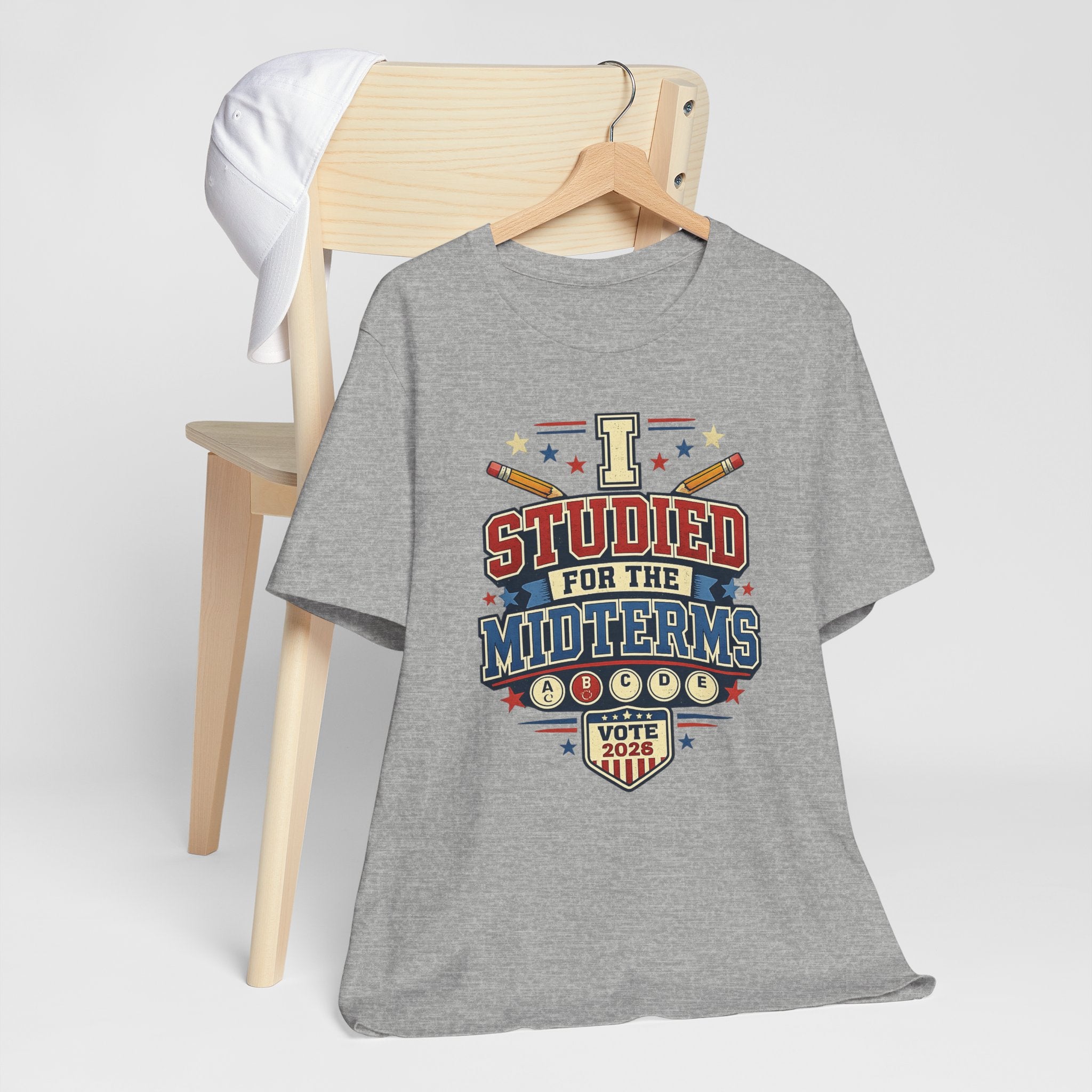 I Studied for the Midterms 2026 T-Shirt – Funny Voting Shirt, Retro Political Tee, Election Day Apparel