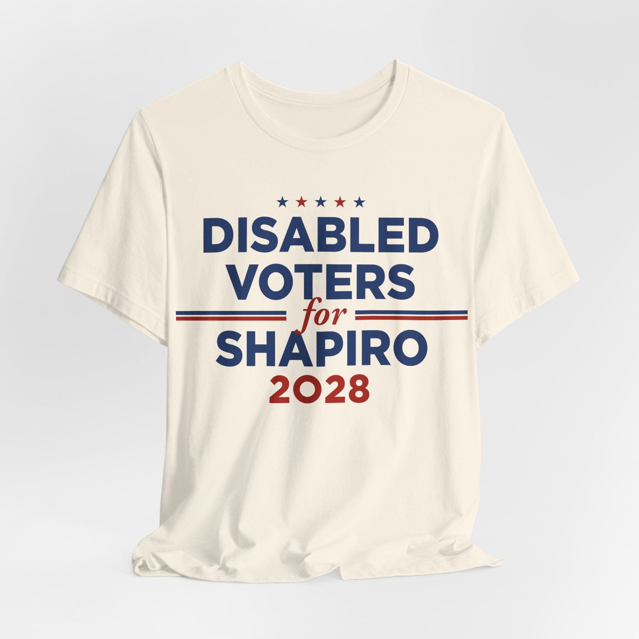 Disabled Voters for Josh Shapiro for President Campaign T-Shirt 2028