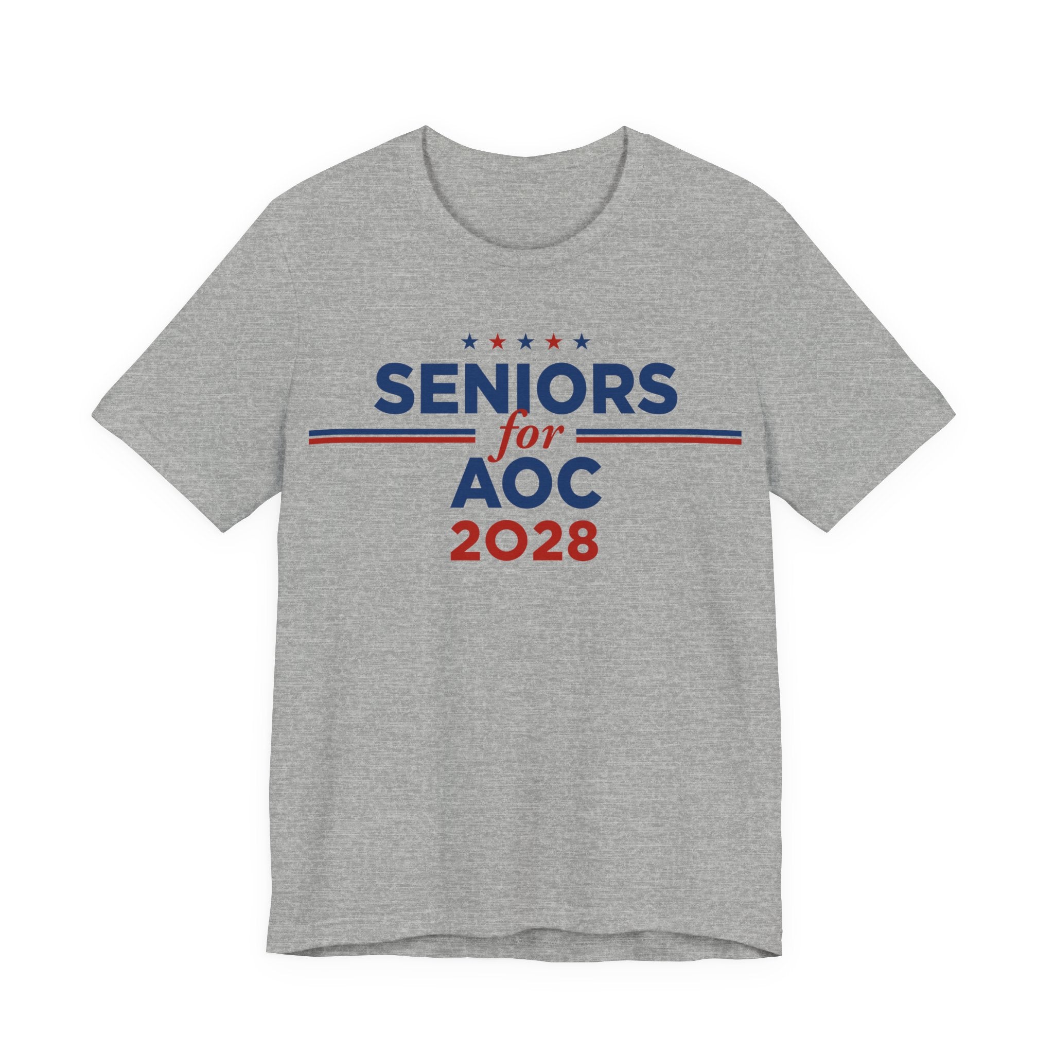 Seniors for AOC for President Campaign T-Shirt 2028