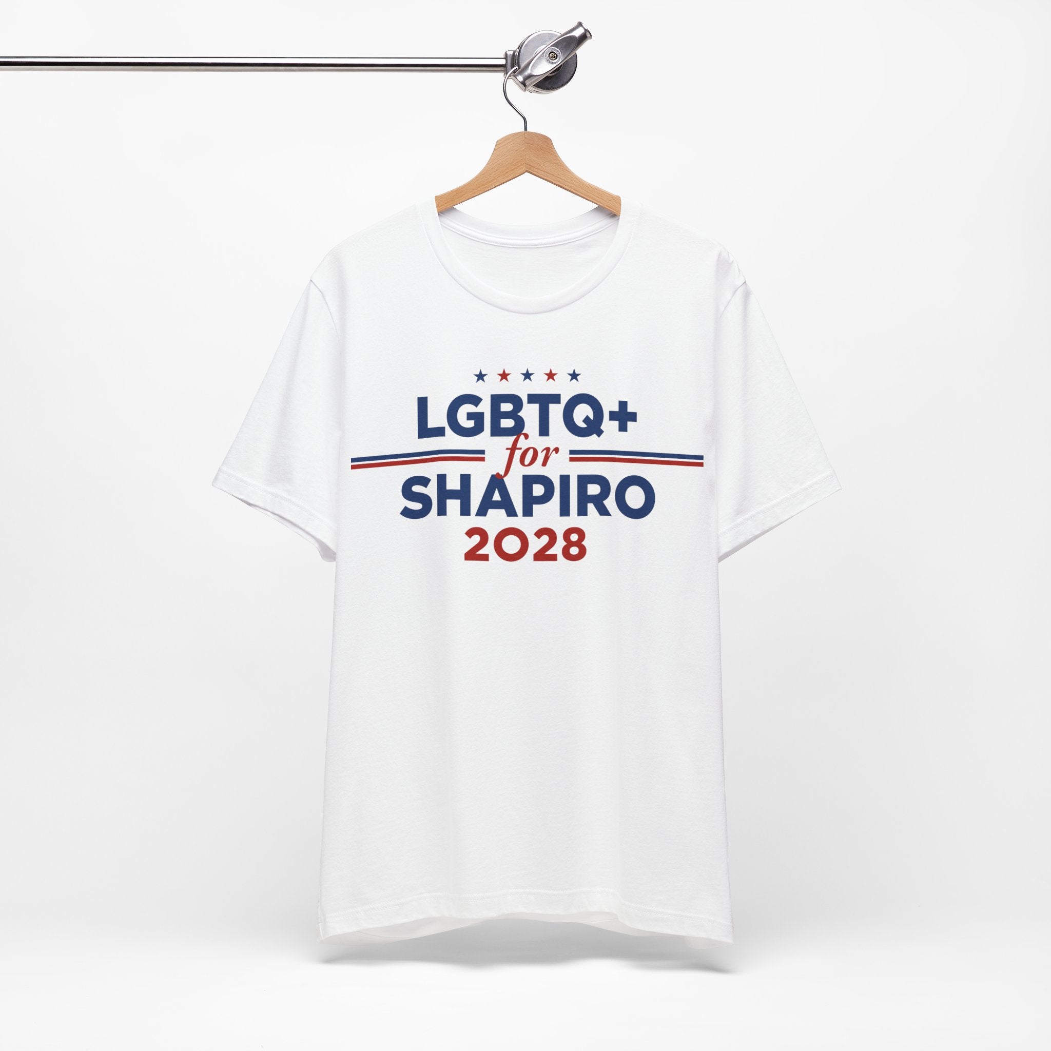 LGBTQ+ for Josh Shapiro for President Campaign T-Shirt 2028