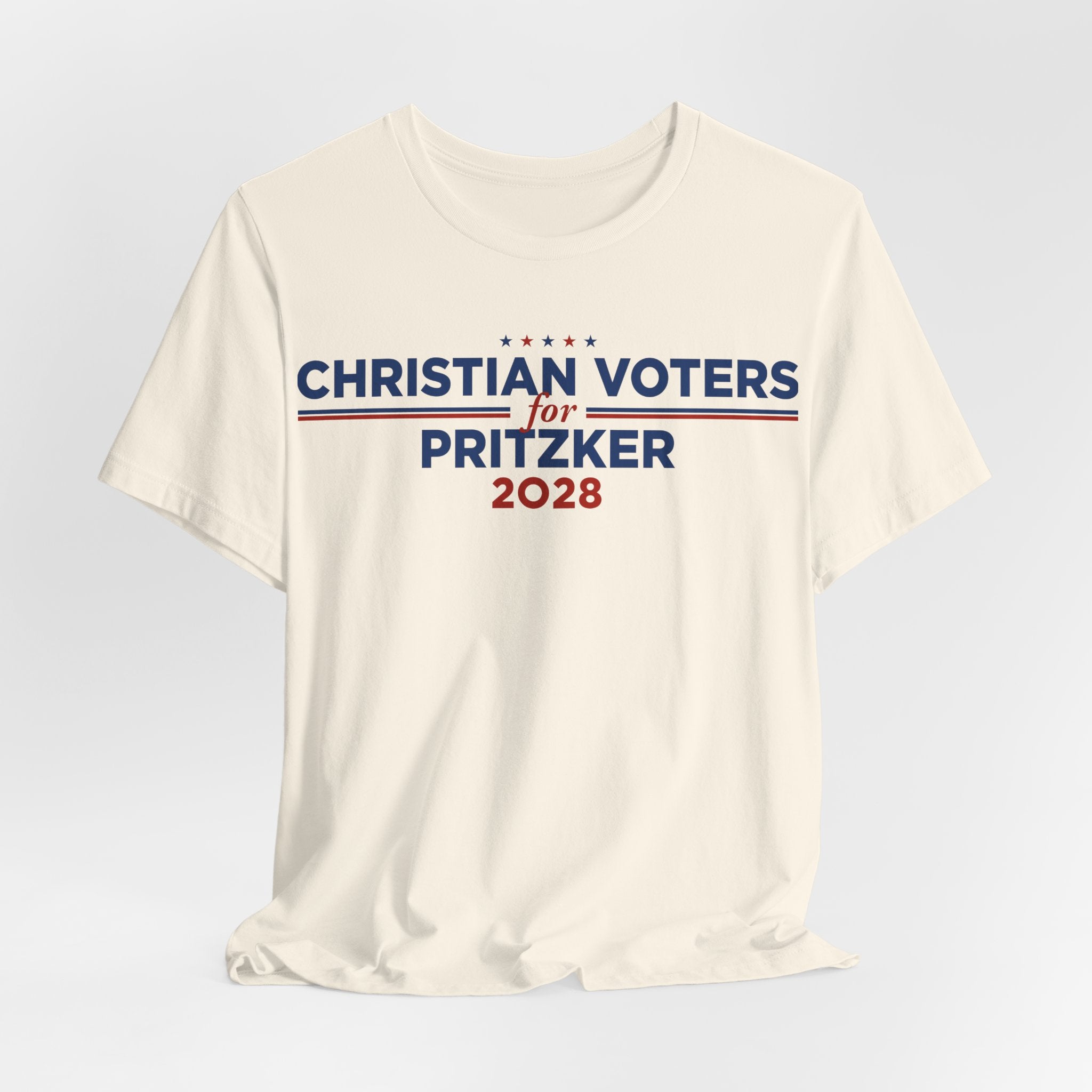 Christian Voters for J.B. Pritzker for President Campaign T-Shirt 2028