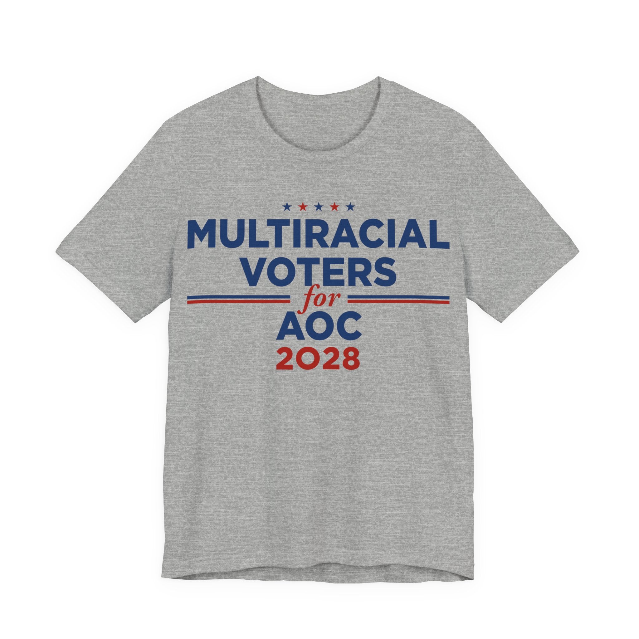 Multiracial Voters for AOC for President Campaign T-Shirt 2028