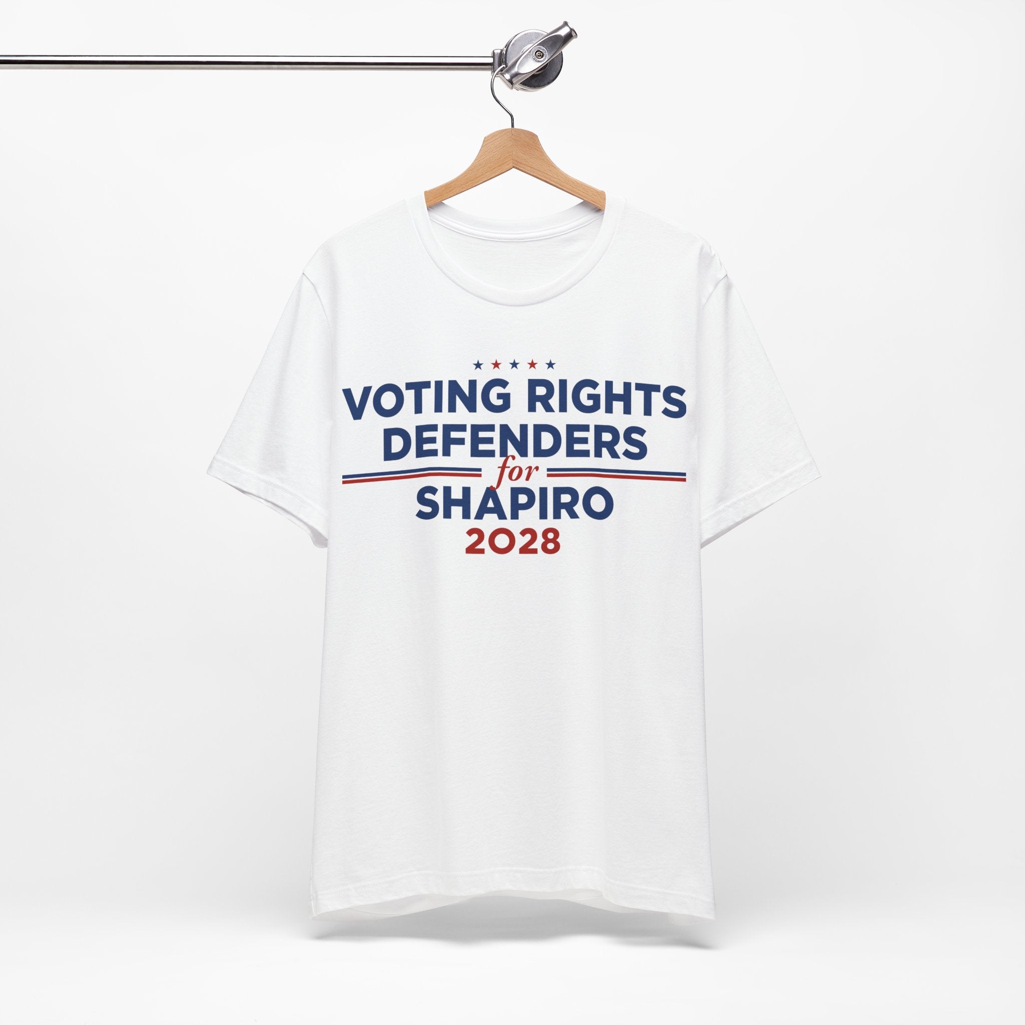Voting Rights Defenders for Josh Shapiro for President Campaign T-Shirt 2028
