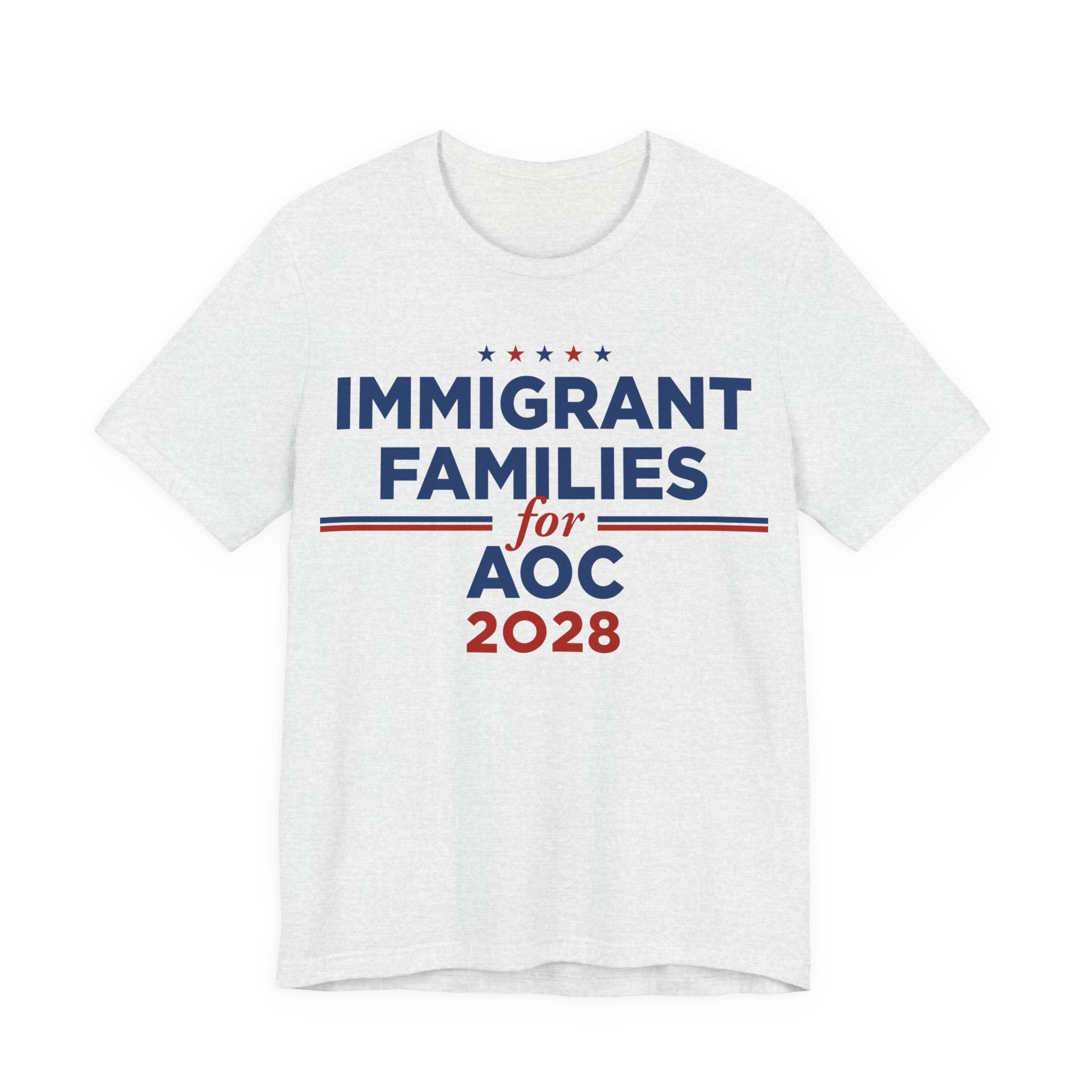 Immigrant Families for AOC for President Campaign T-Shirt 2028