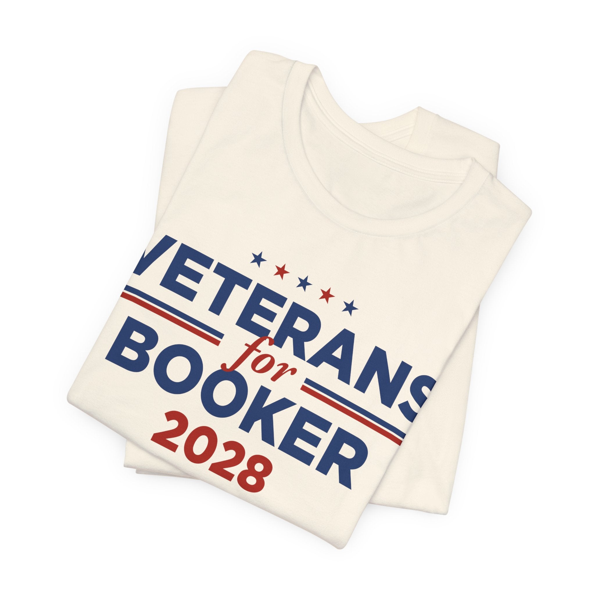 Veterans for Cory Booker for President Campaign T-Shirt 2028