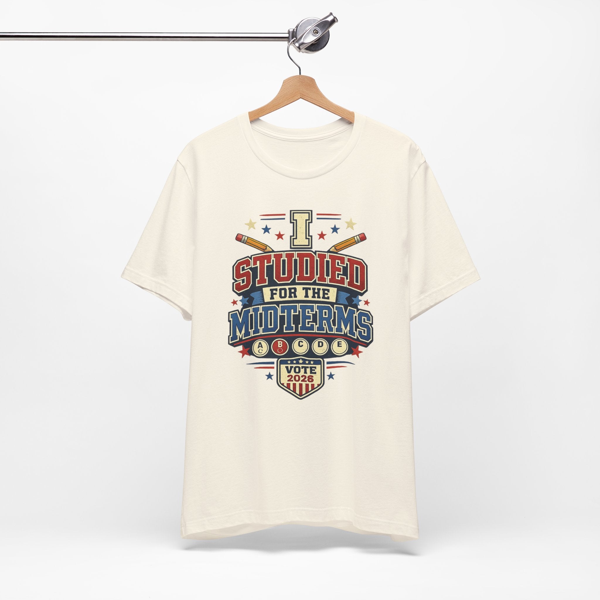 I Studied for the Midterms 2026 T-Shirt – Funny Voting Shirt, Retro Political Tee, Election Day Apparel
