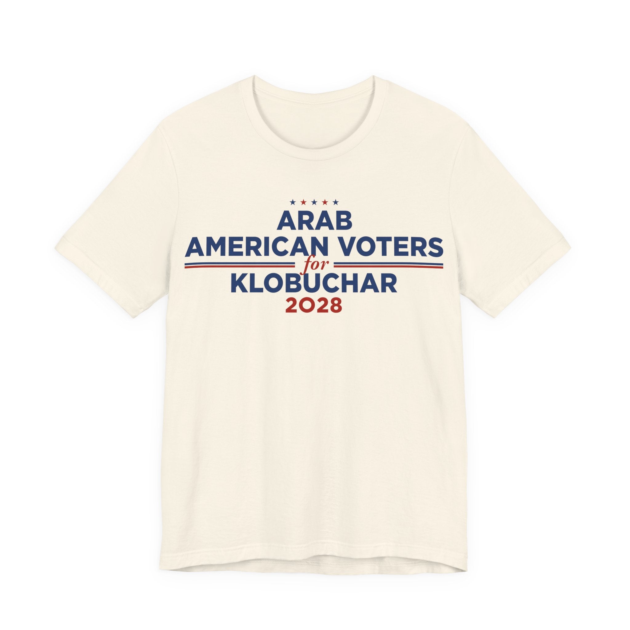 Arab American Voters for Amy Klobuchar for President Campaign T-Shirt 2028